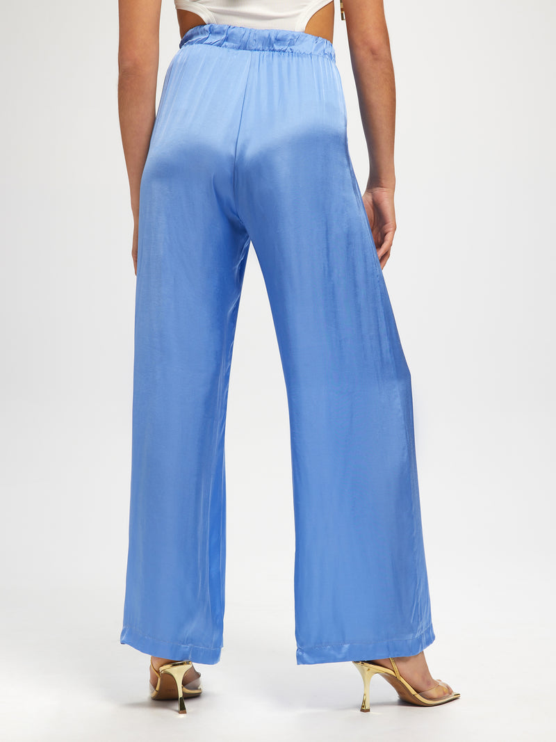 Satin Flared Trousers