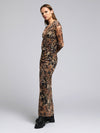 Sheer leopard maxi dress