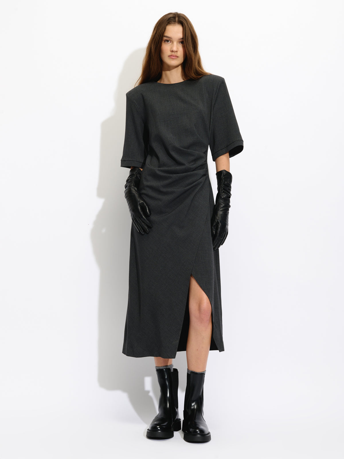 Side Gathered Dress