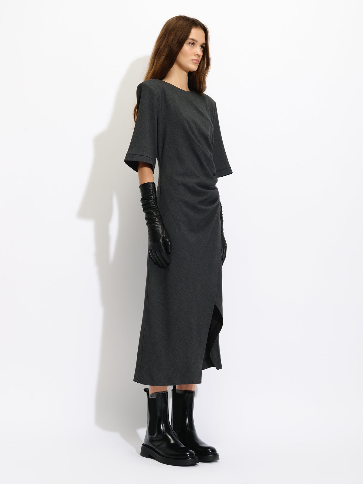 Side Gathered Dress