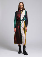 Robe chemise multicolore