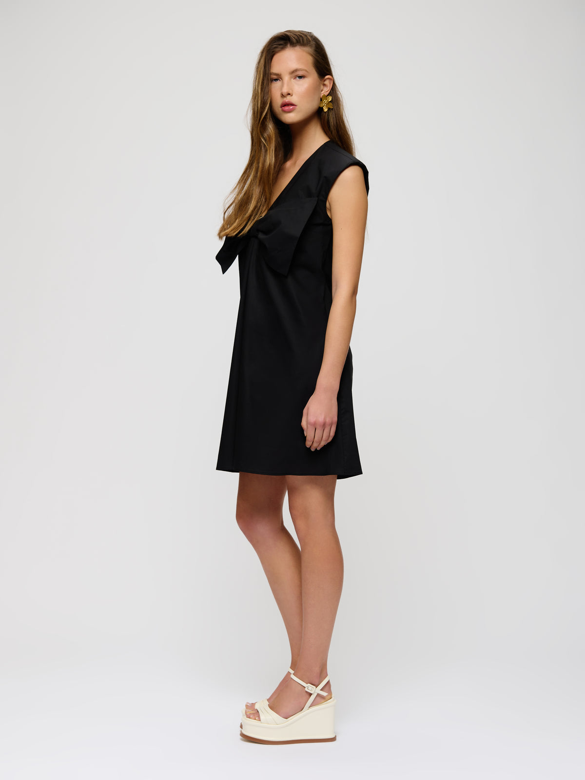 Bow Cotton Dress