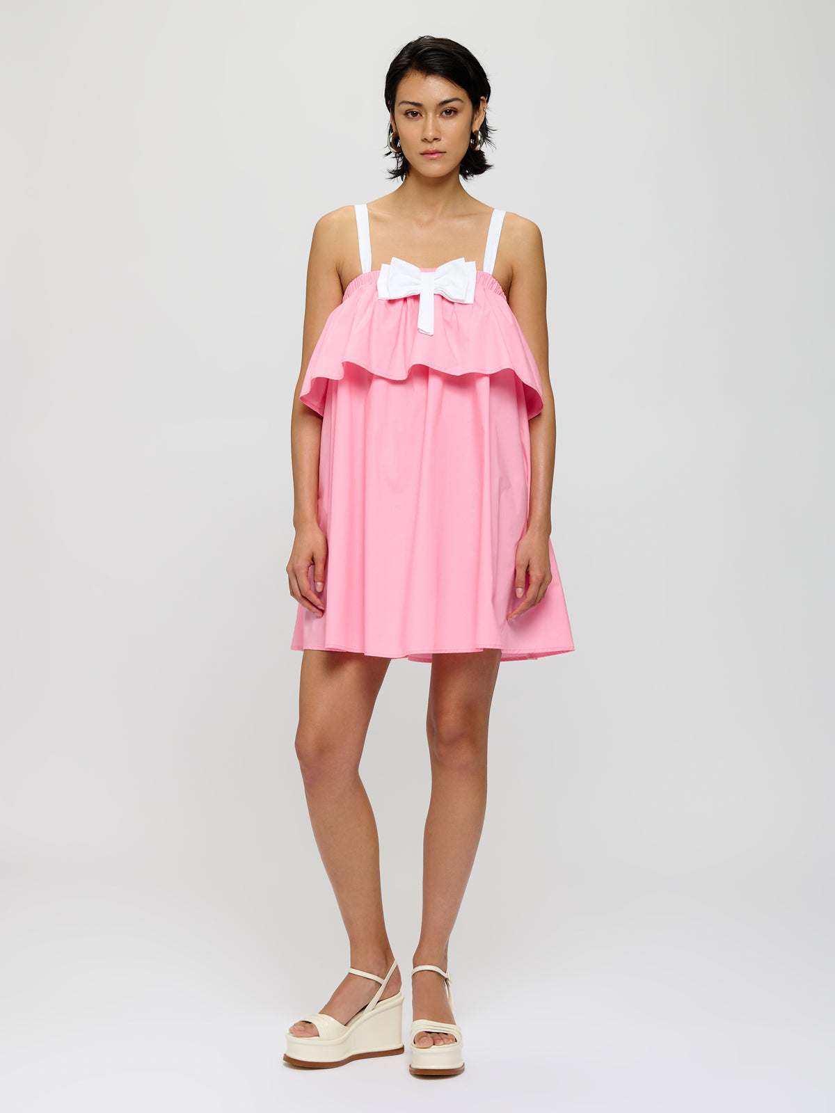 Contrasting Balloon Dress