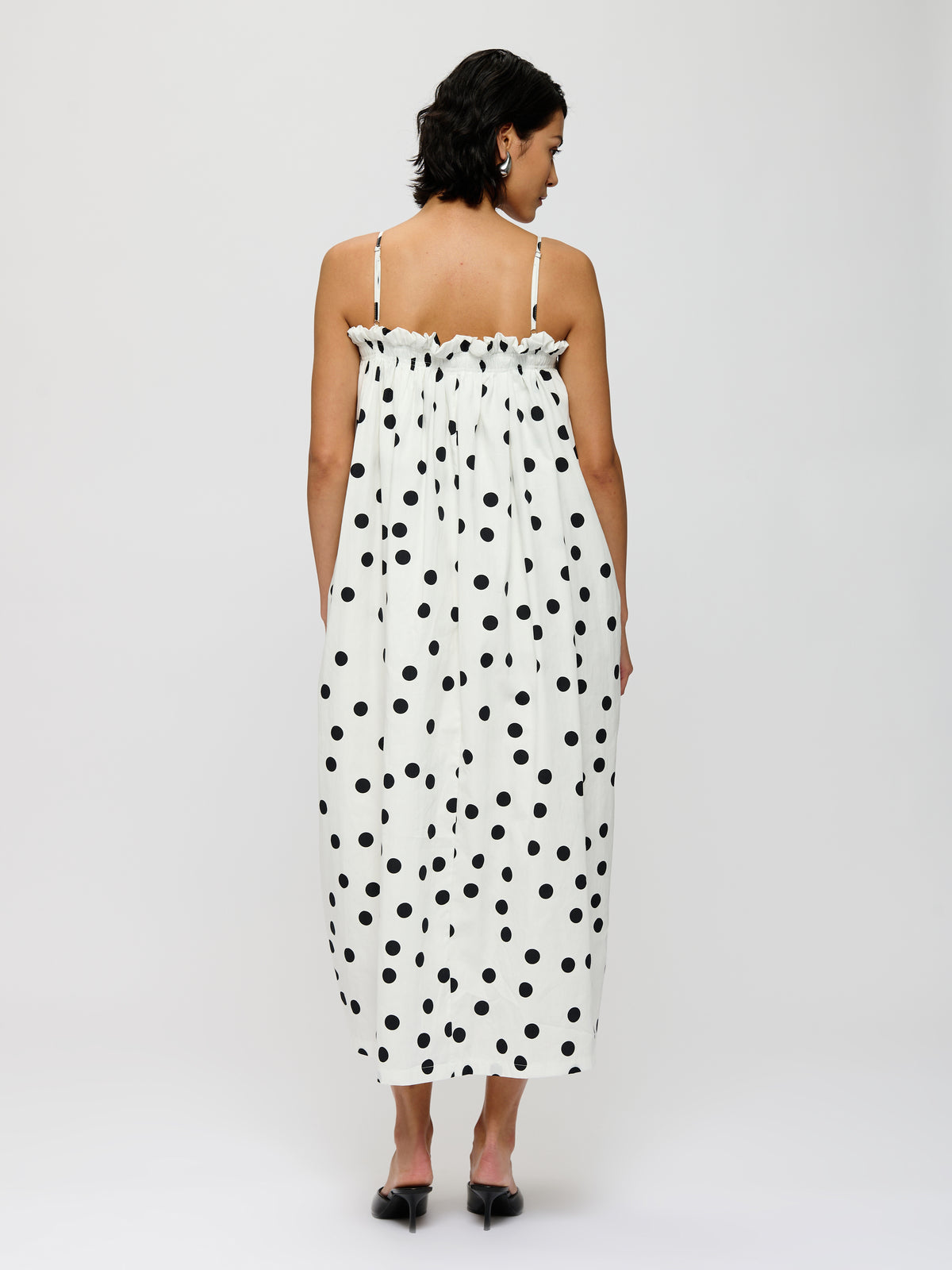 Robe ballon à pois