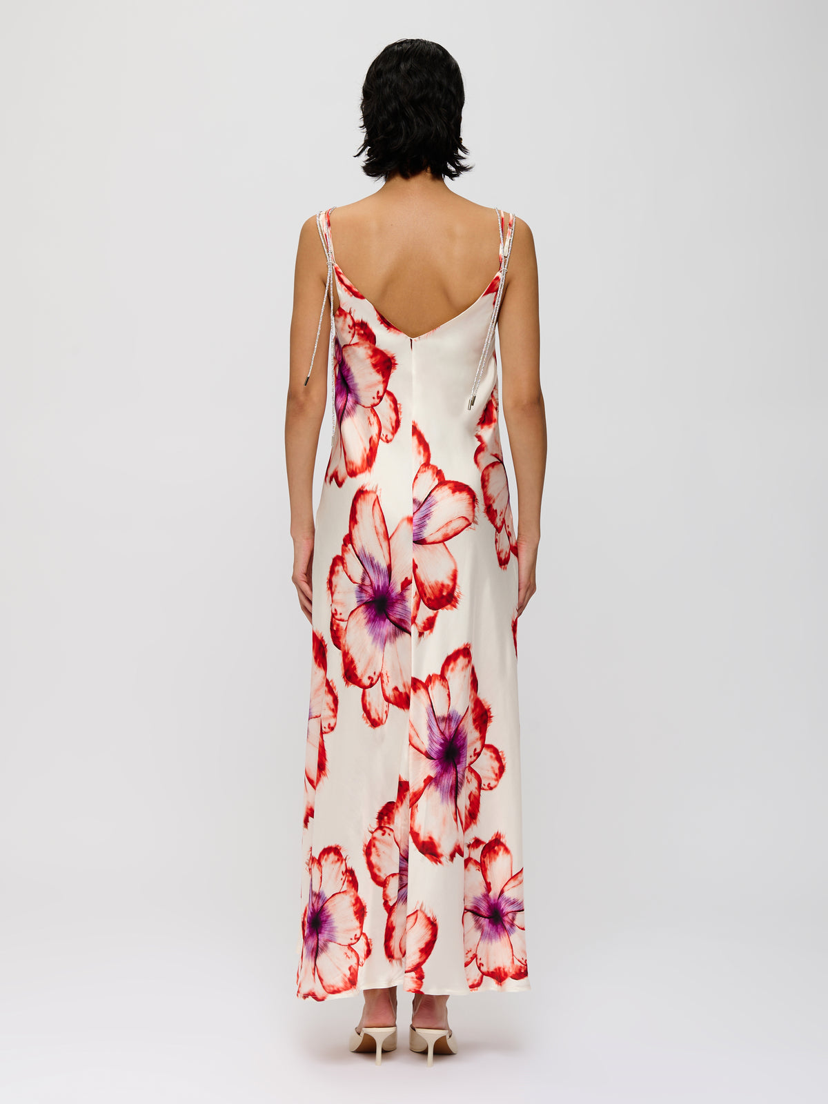 Floral V-Neckline Dress