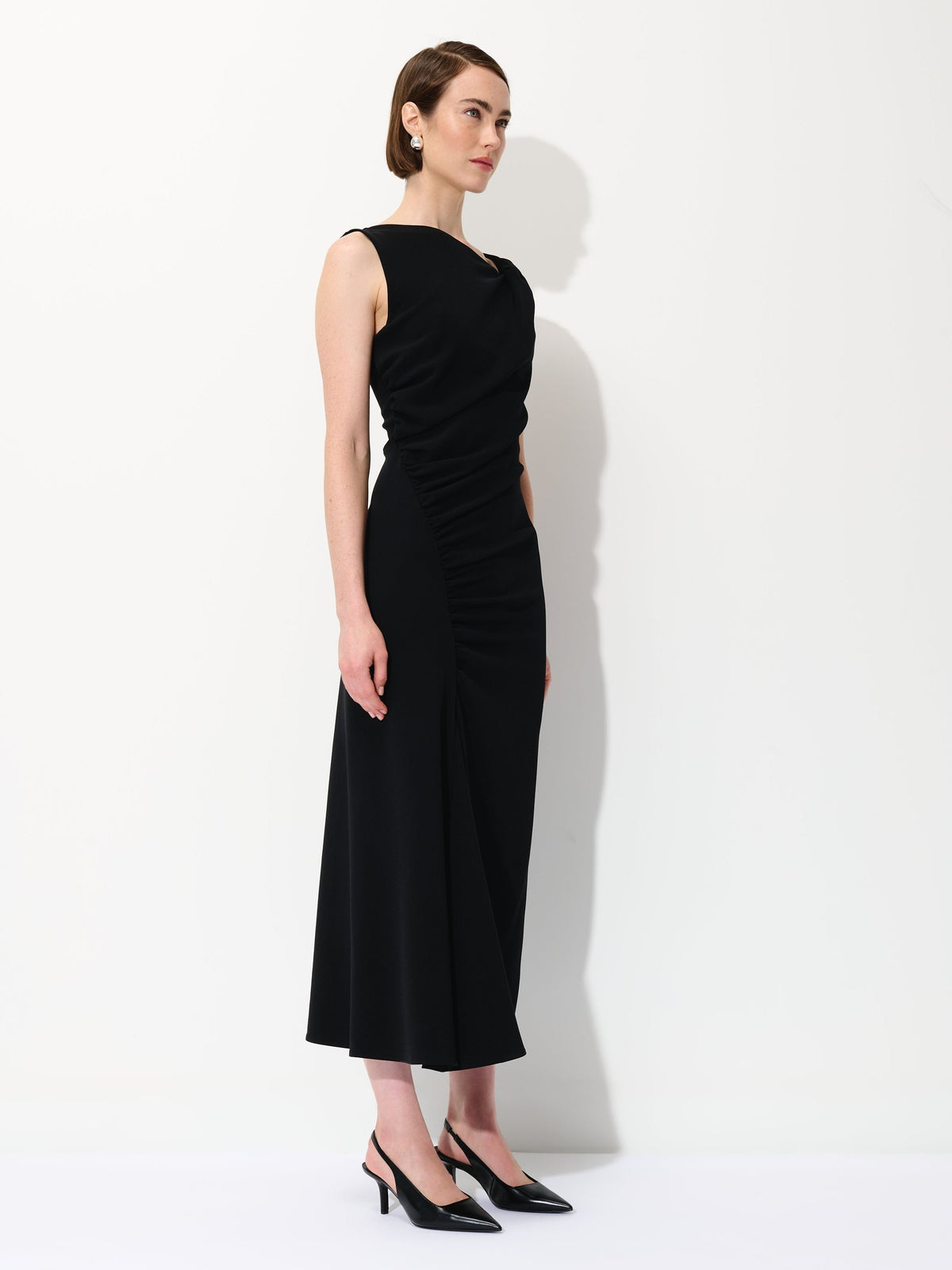 Asymmetrical Gathered Dress