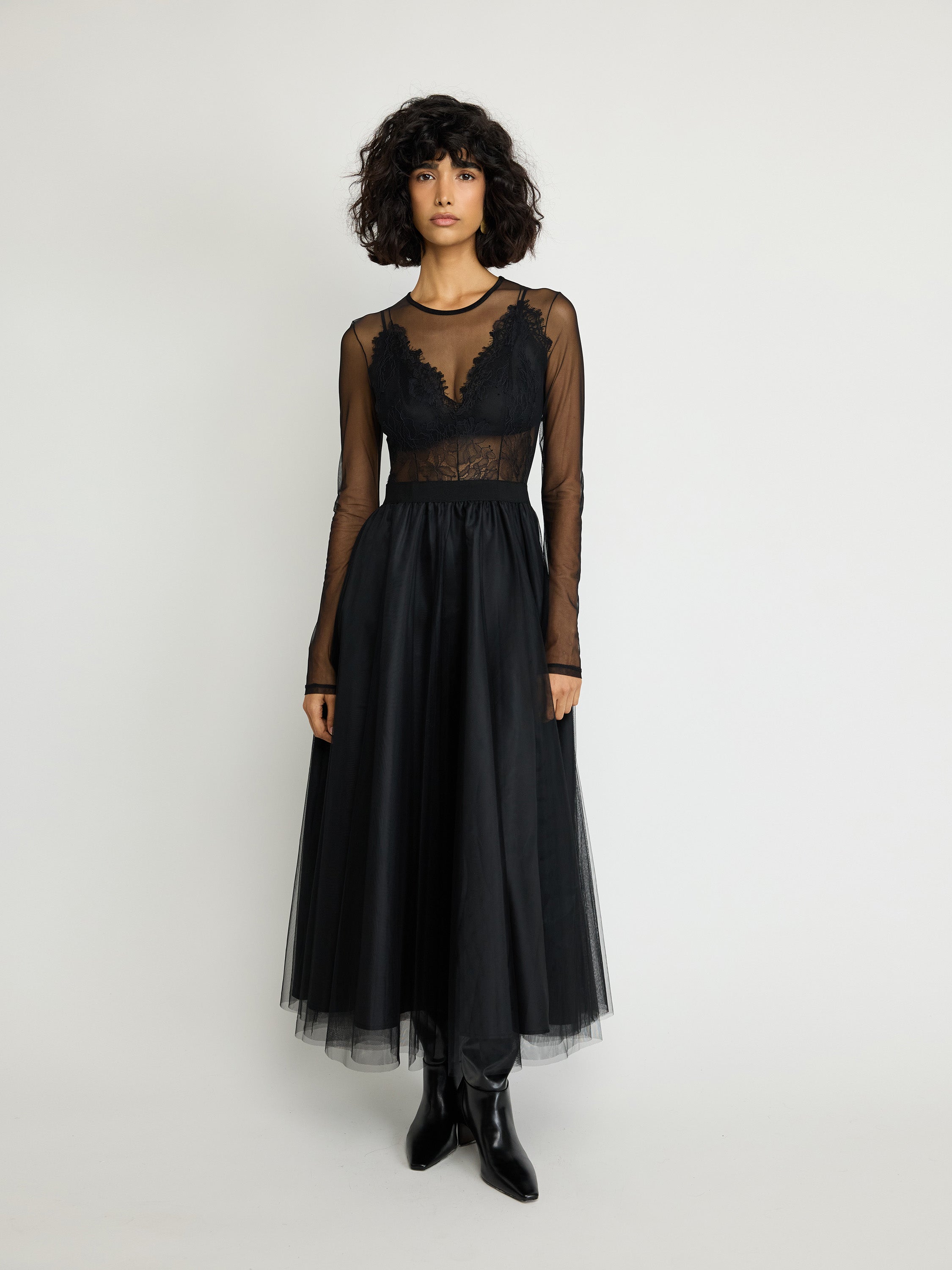 Sheer Lace Dress