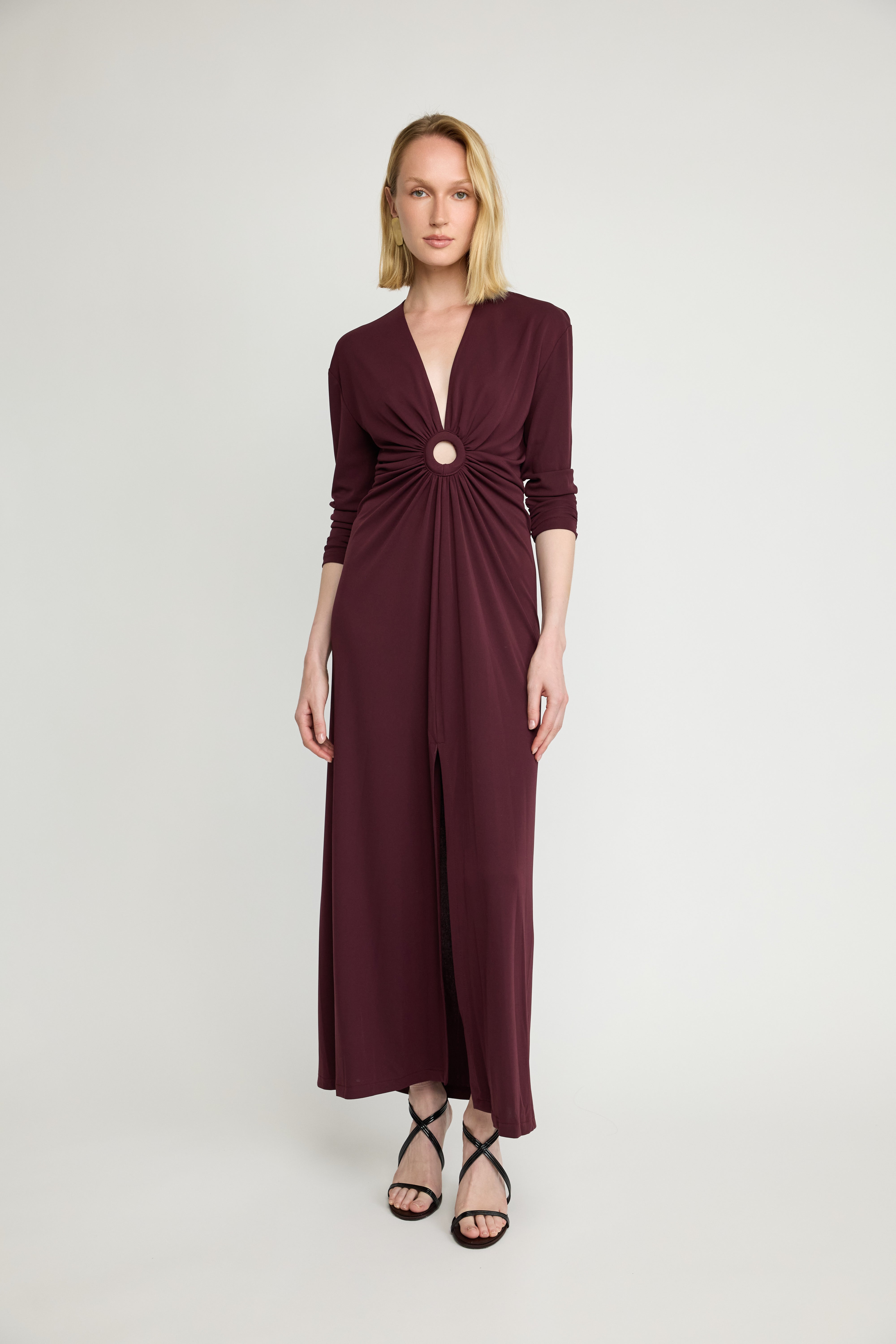 Ring Detail Maxi Dress