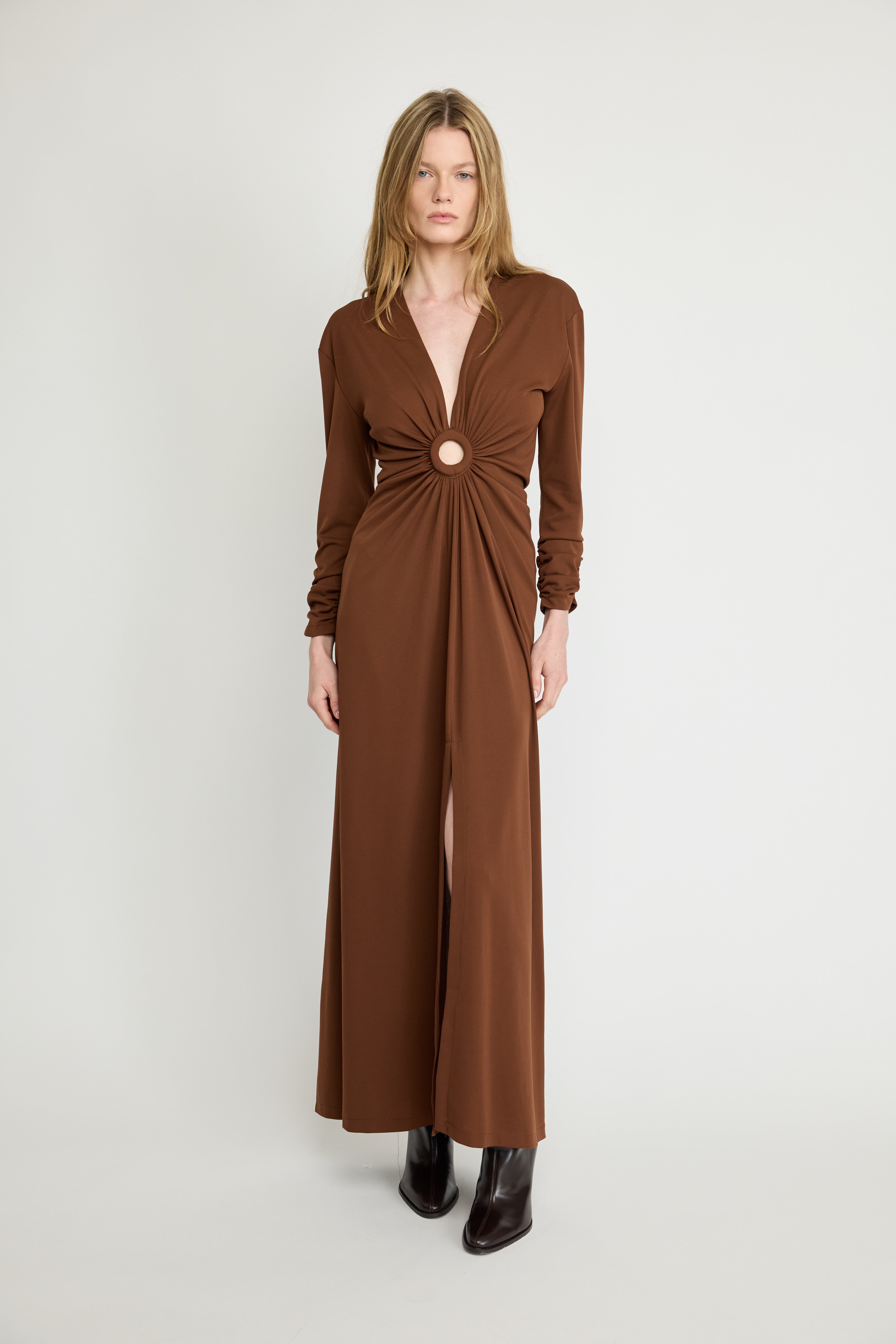 Ring Detail Maxi Dress
