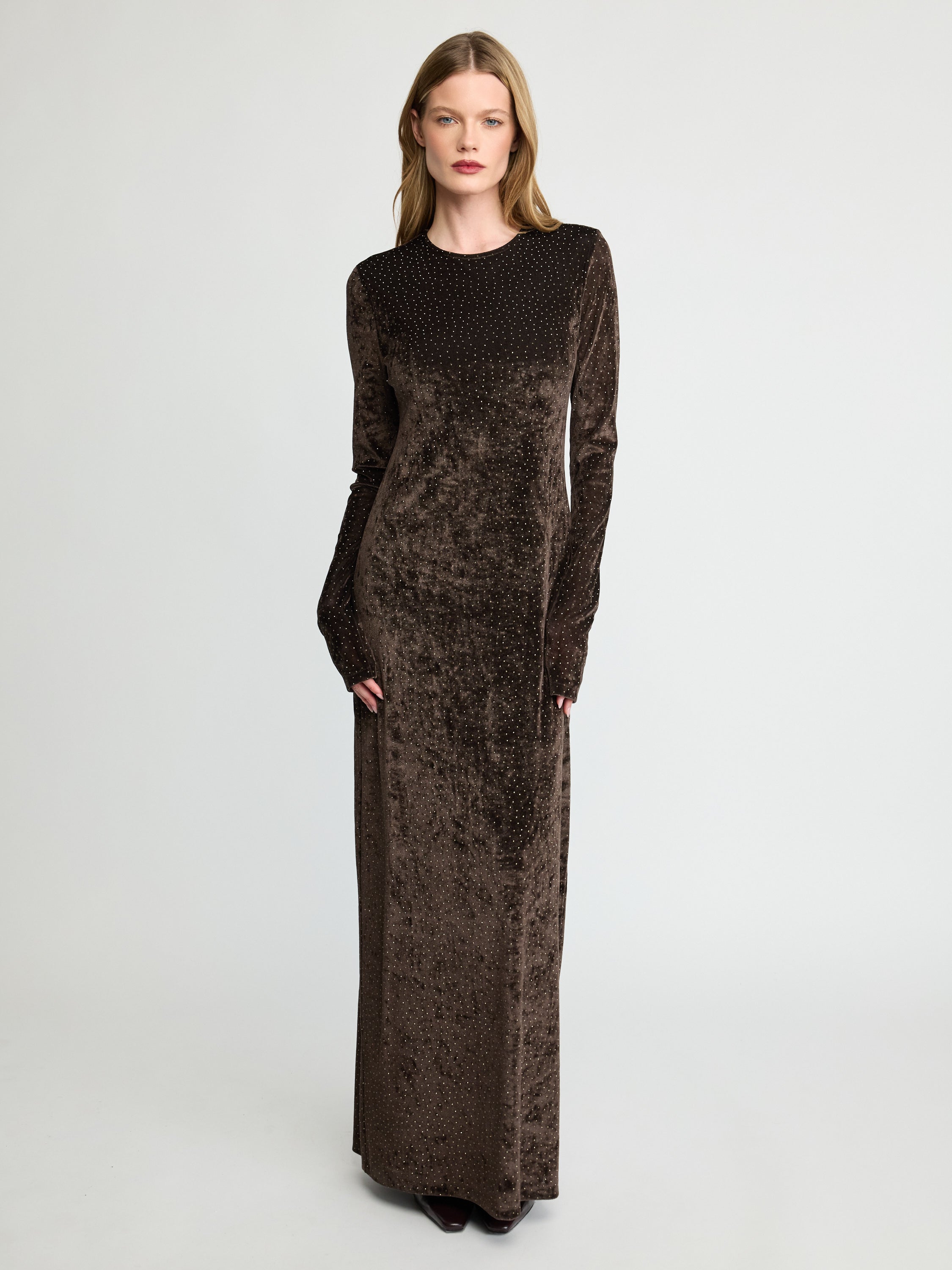 Stardust Velvet Maxi Dress