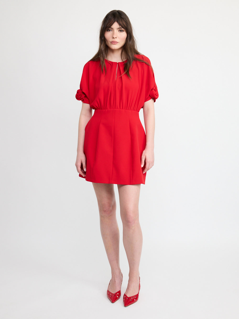 Robe courte rouge