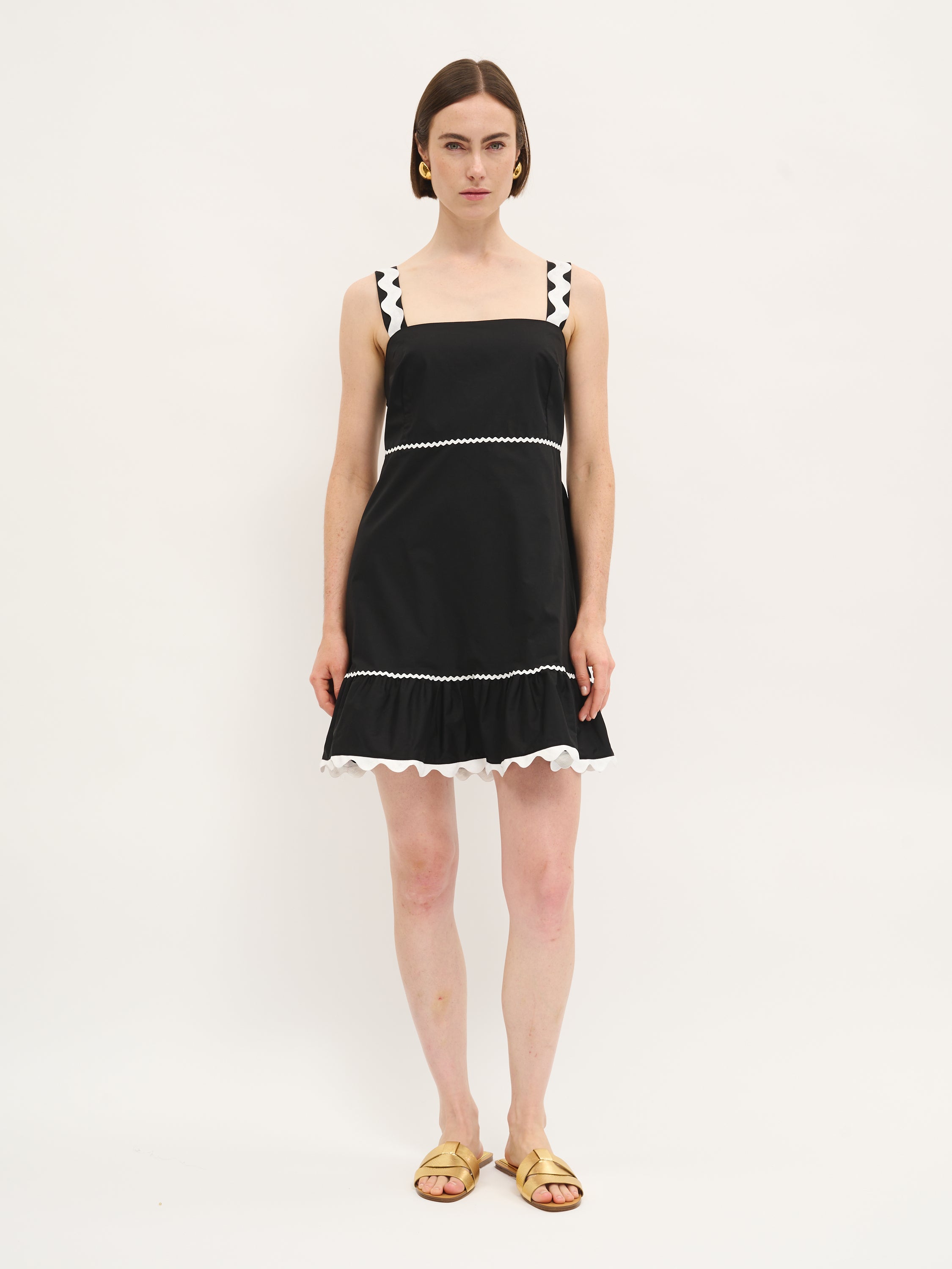 Contrast Strap Dress
