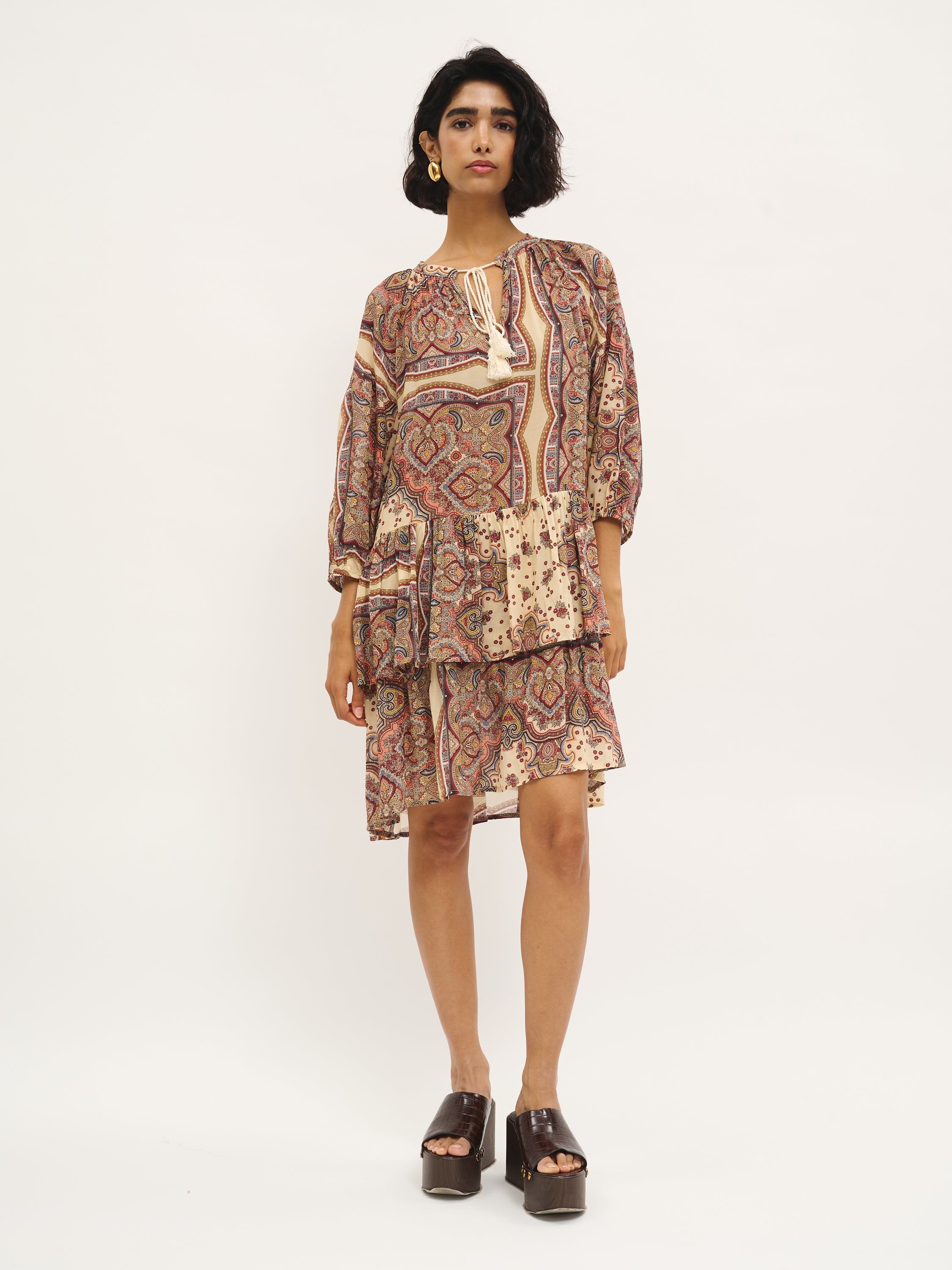 Paisley Print Dress