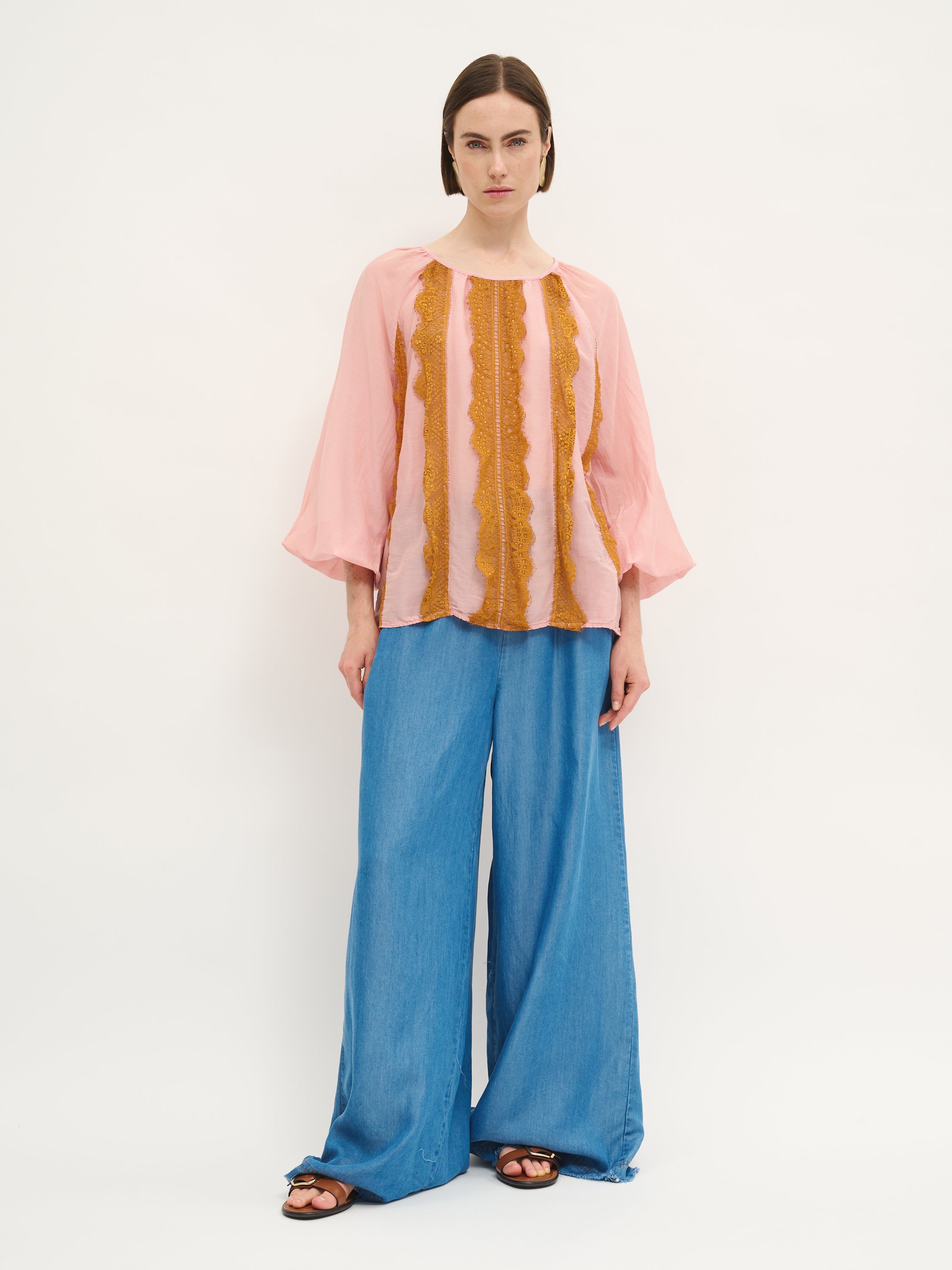 Lace Panel Blouse