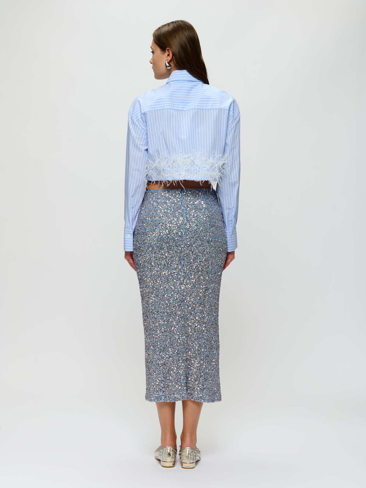 Sequins A-Line Skirt