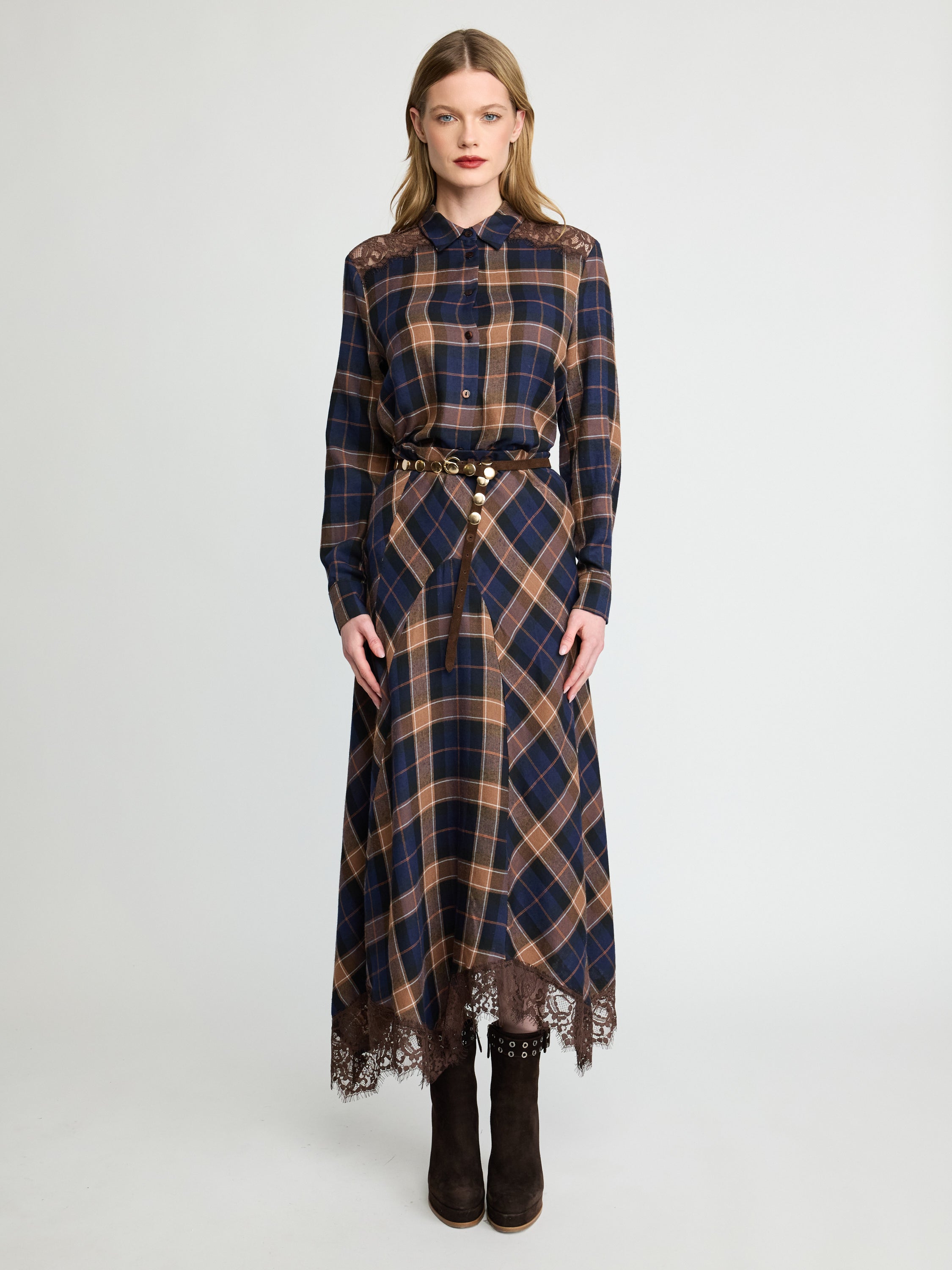 Plaid Collared Shirt