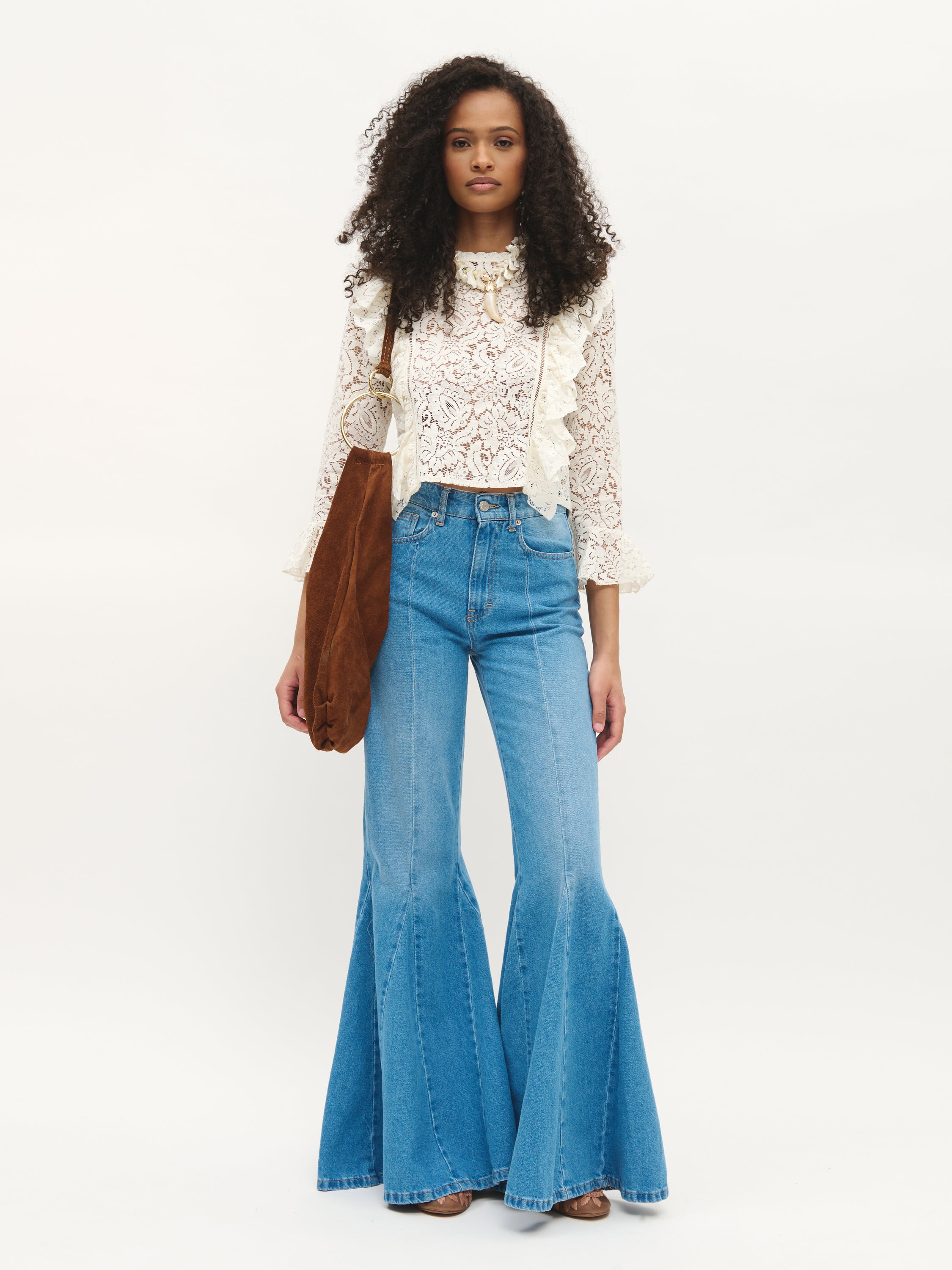 Ruffled Lace Top