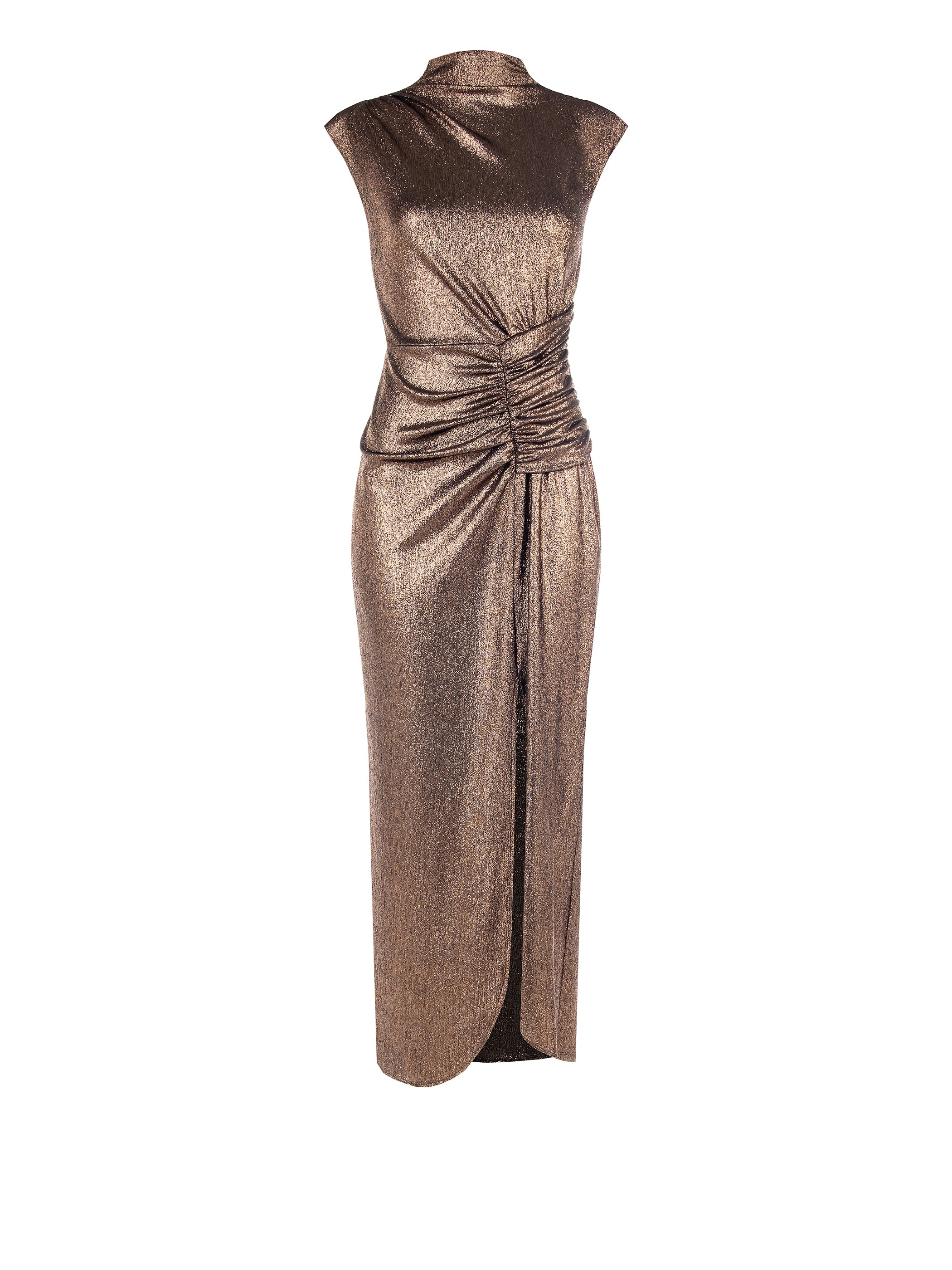 Draped Bronze Dress
