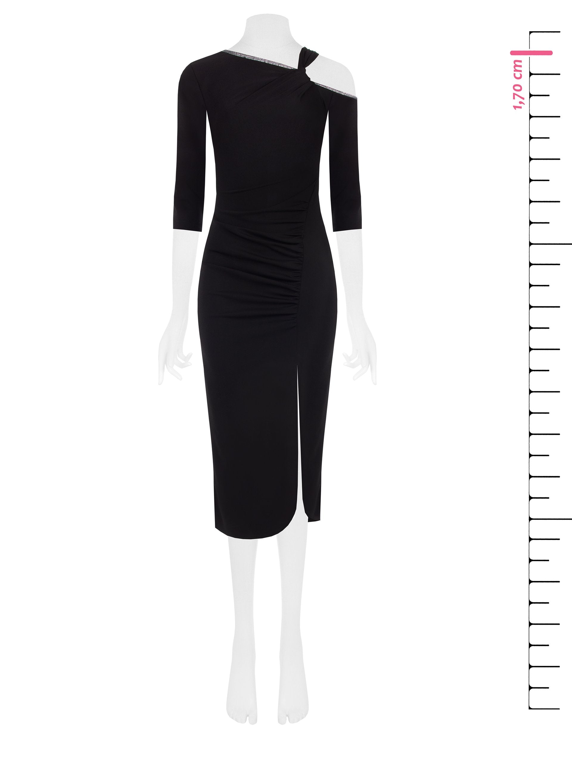 Asymmetrical Neckline Dress