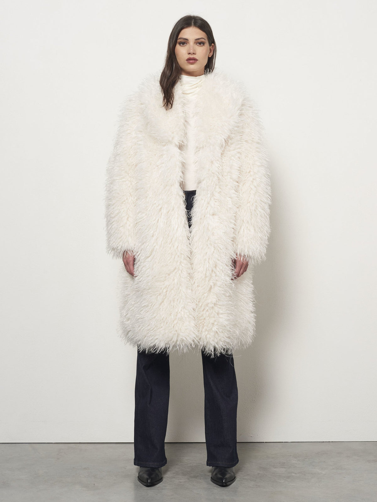 Long Faux Fur Coat