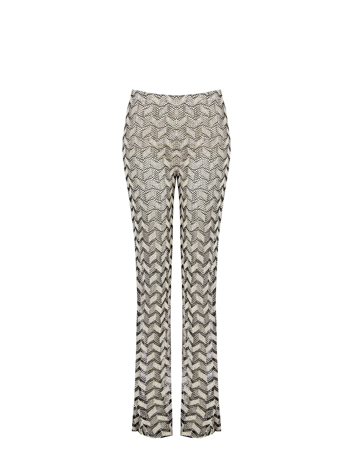 Two-Tone Knitted Trousers