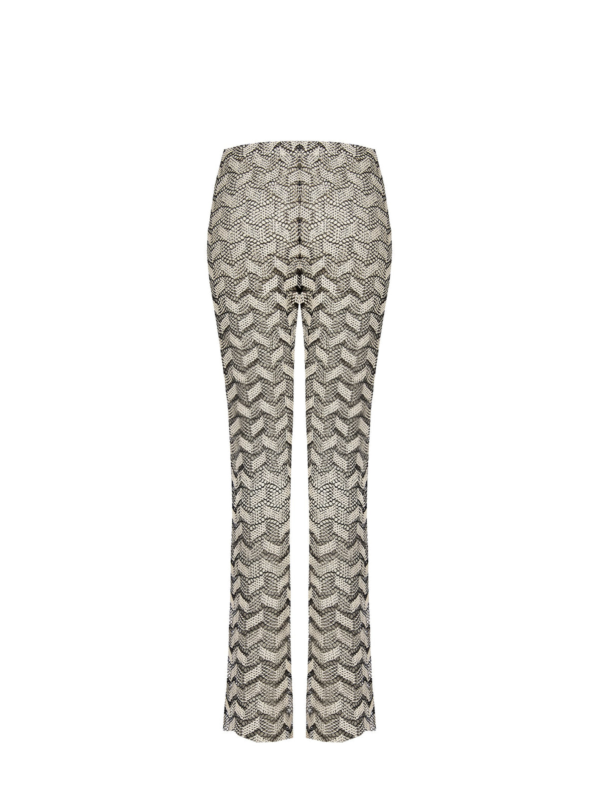 Two-Tone Knitted Trousers