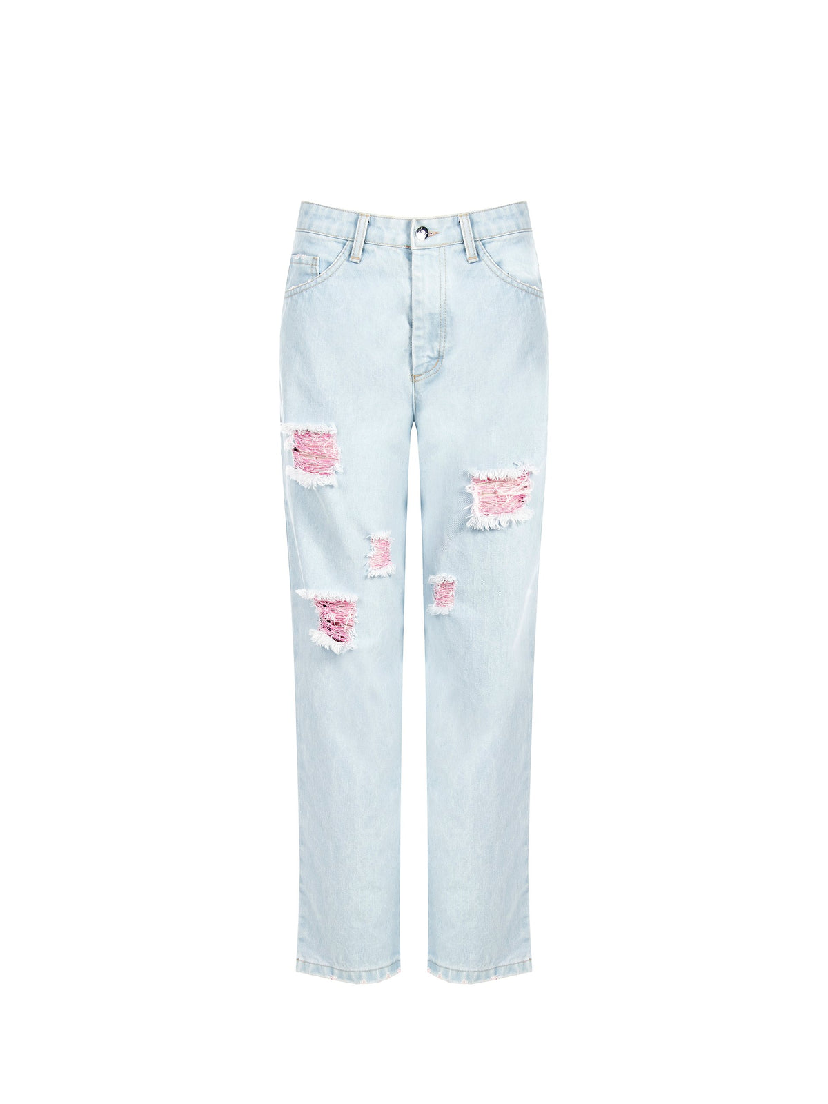 Straight Leg Denim Pants