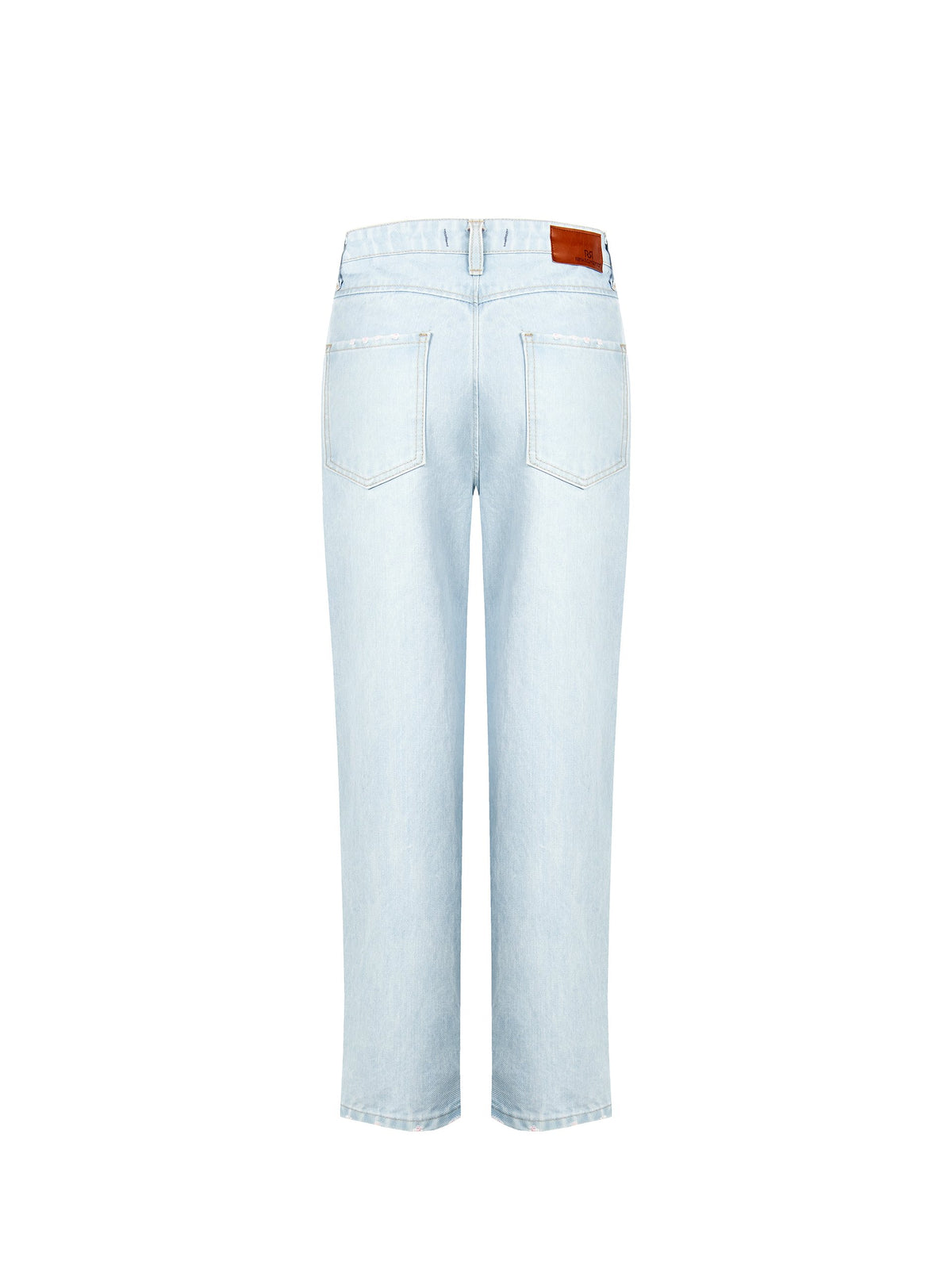 Straight Leg Denim Pants