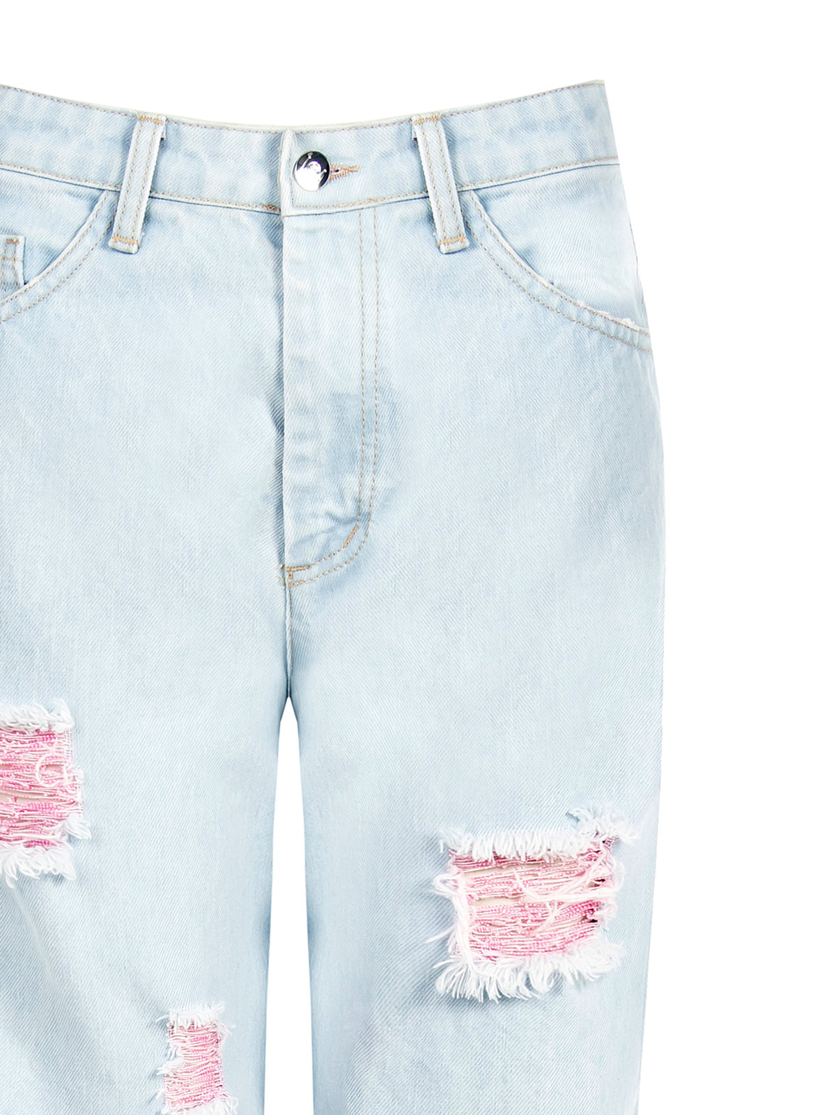 Straight Leg Denim Pants