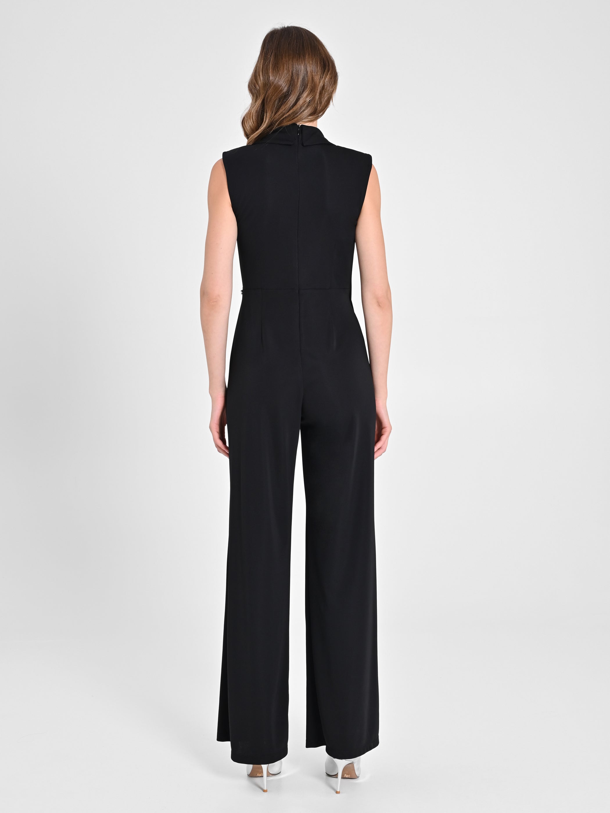 Black flowy overalls online