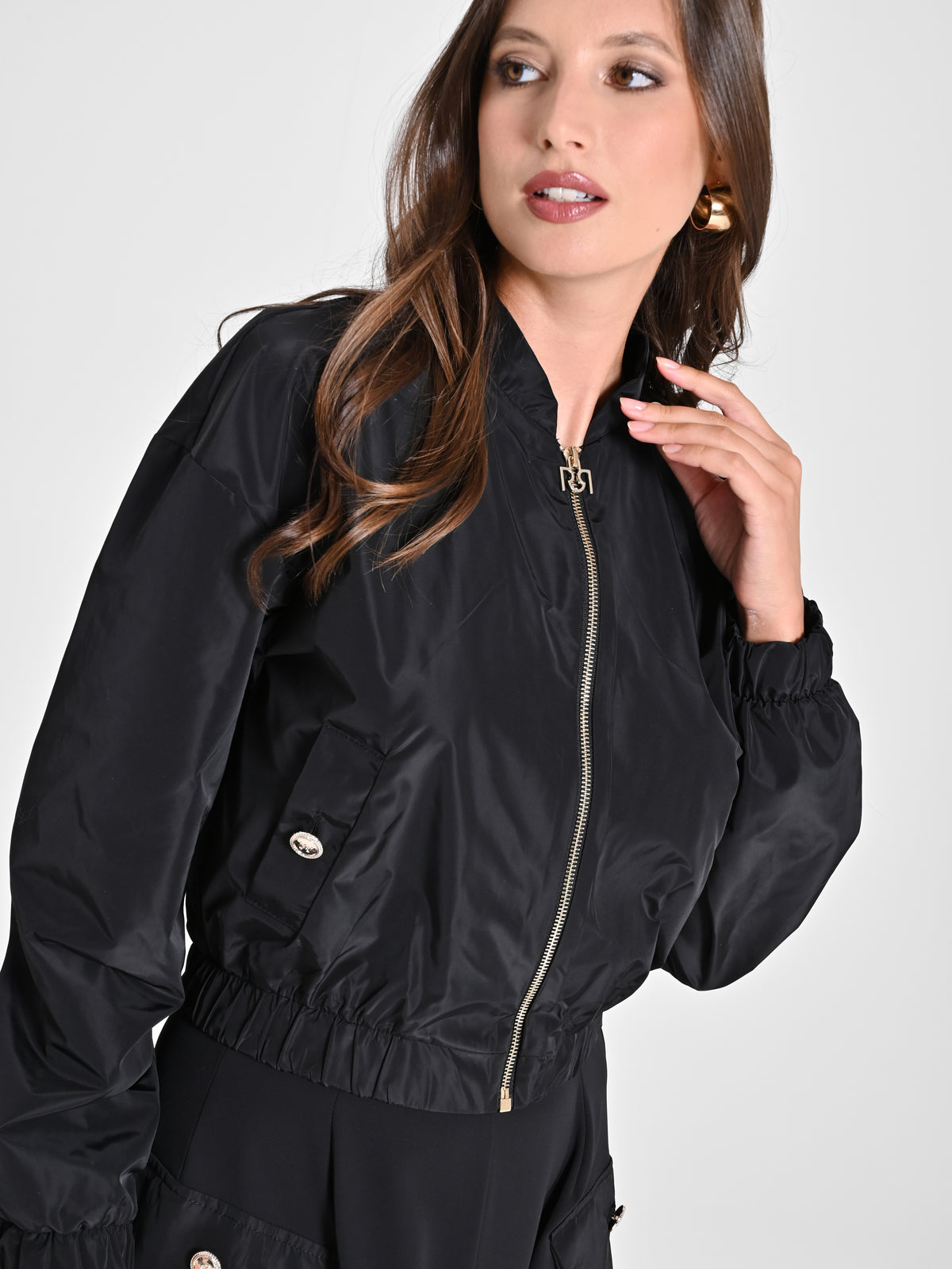 Blouson aviateur en taffetas