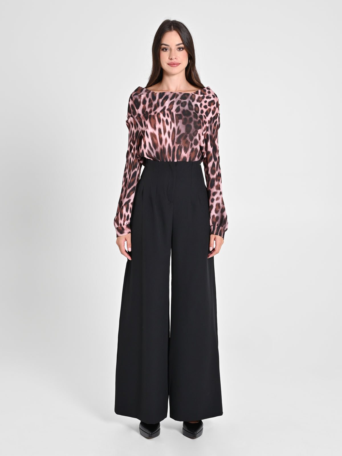 Black Wide-leg Trousers