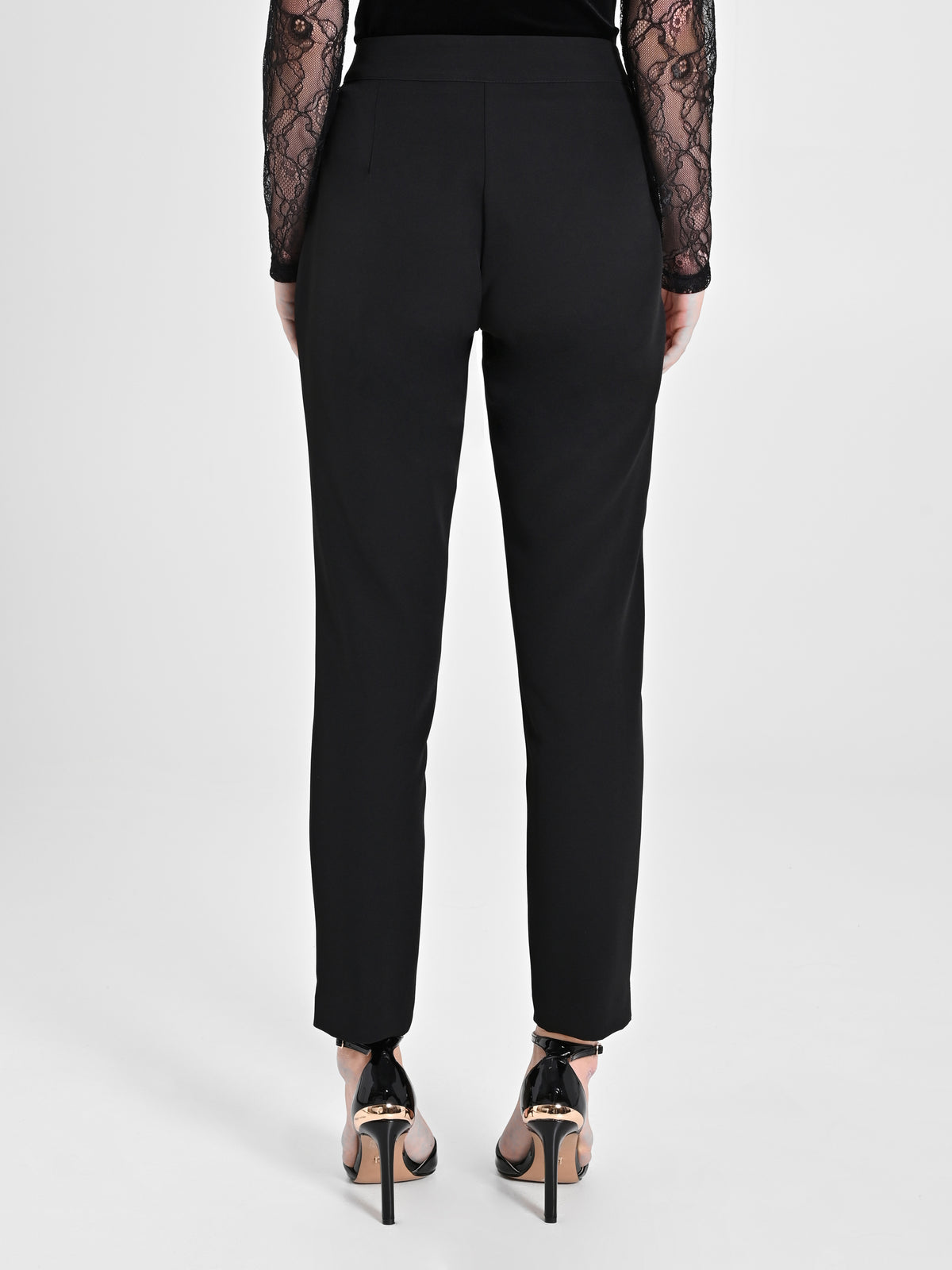 Trousers with Lace Inserts