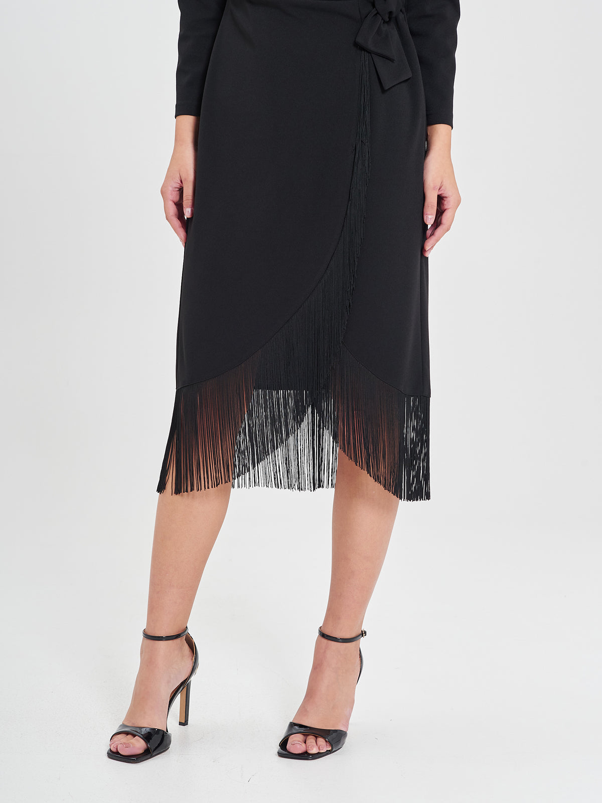 Wrap Fringe Dress