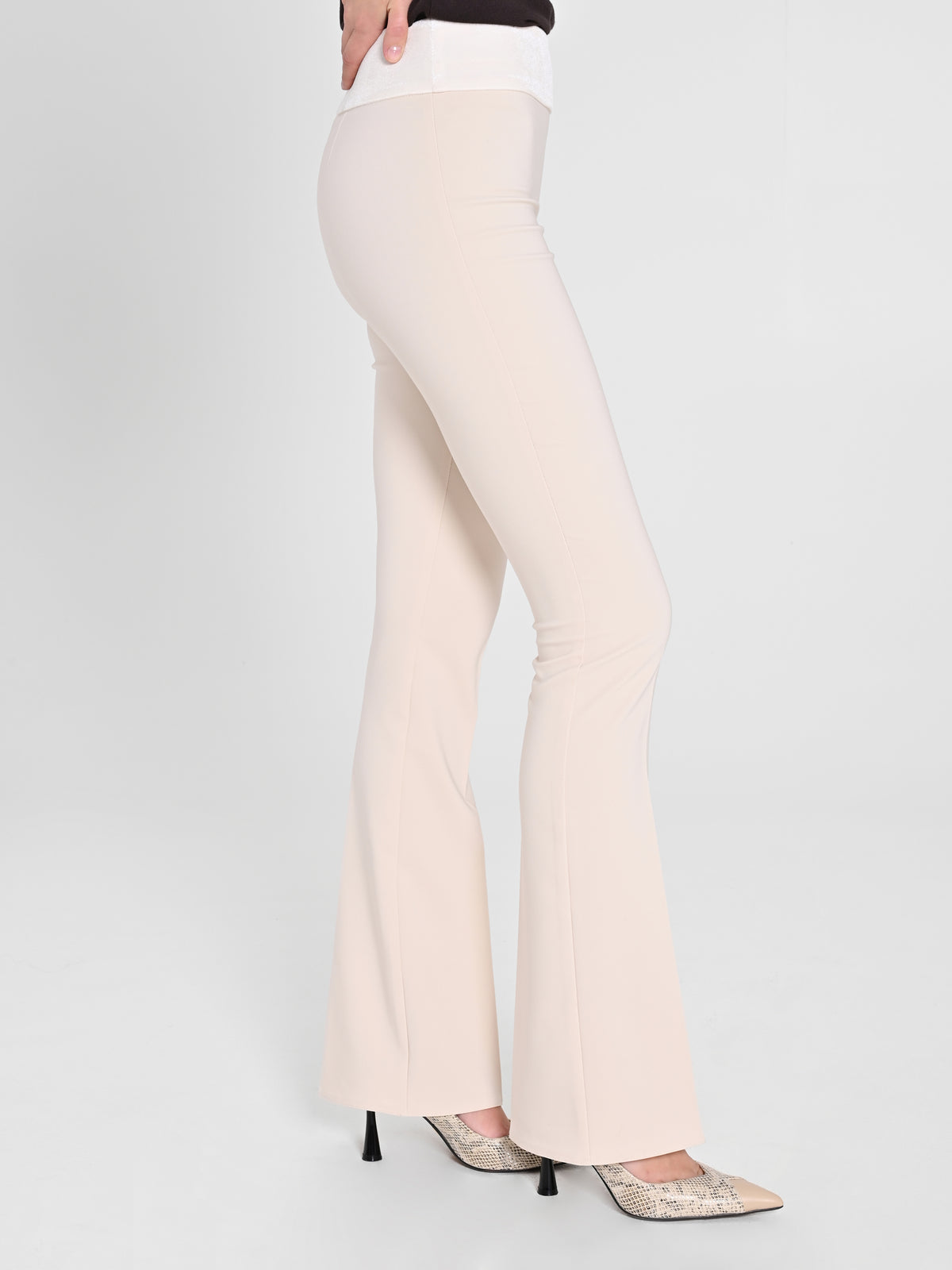 Beige Tuxedo Trousers