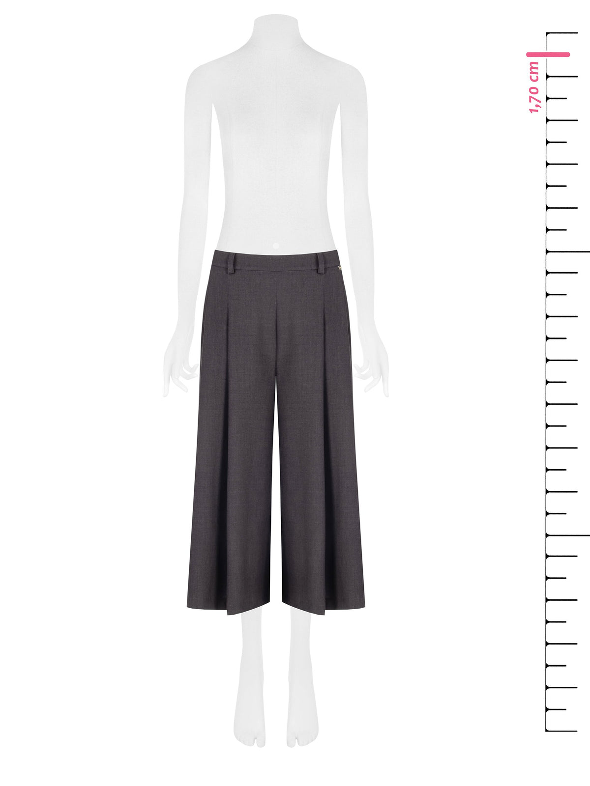 Pleated Cropped Trousers