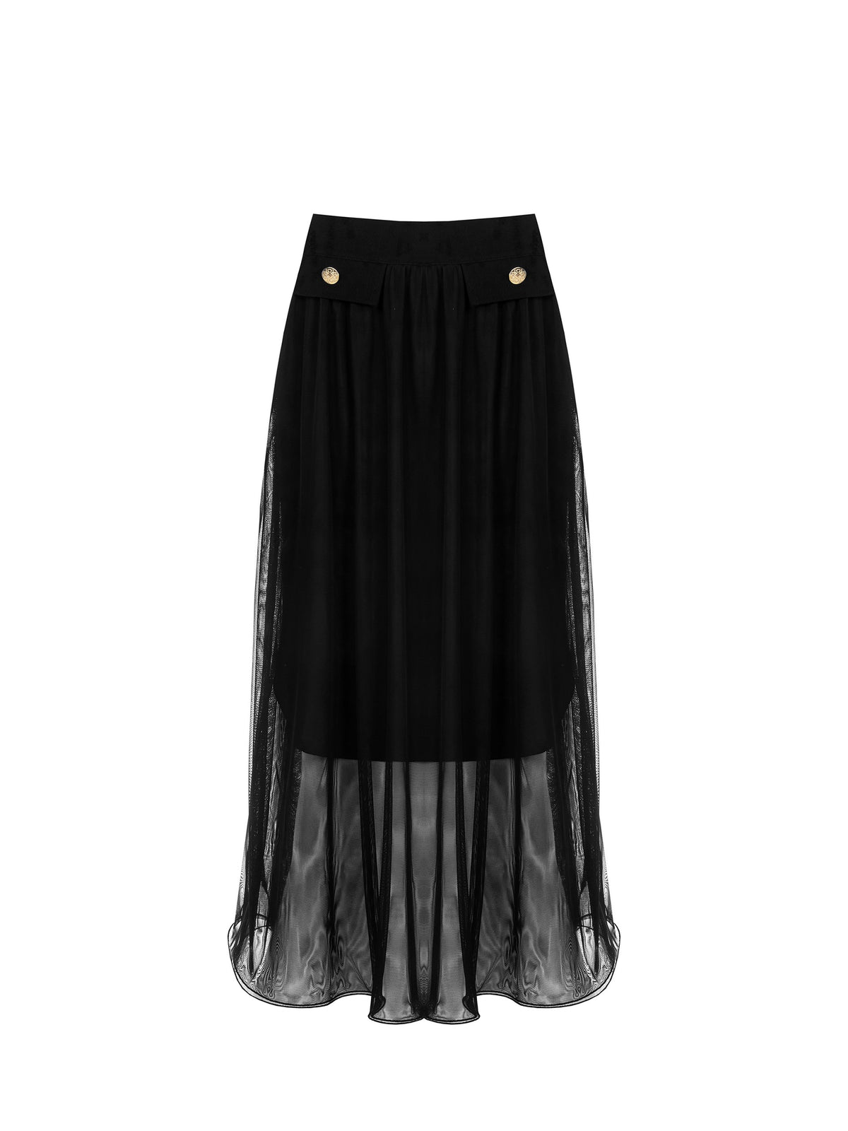 Sheered Midi Skirt