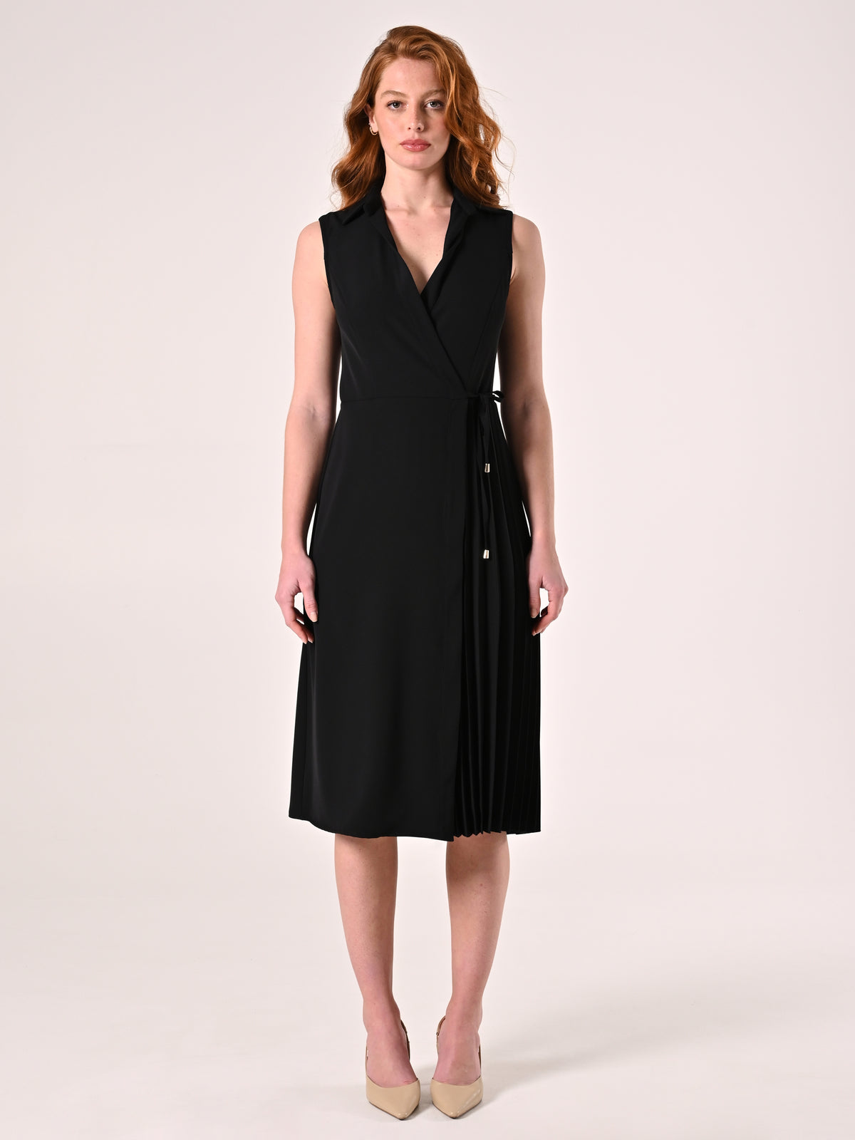 Side-Tie Midi Dress