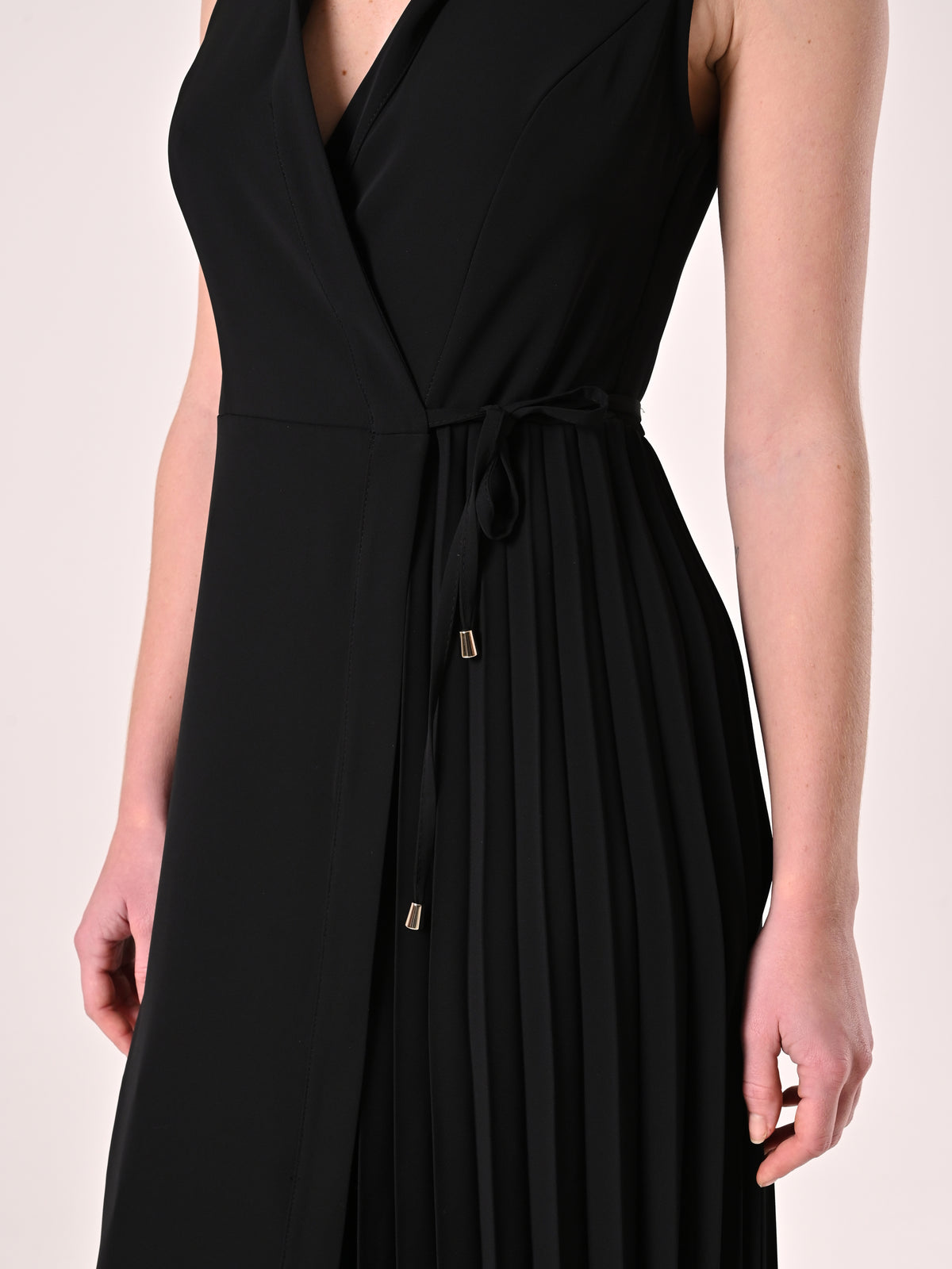 Side-Tie Midi Dress