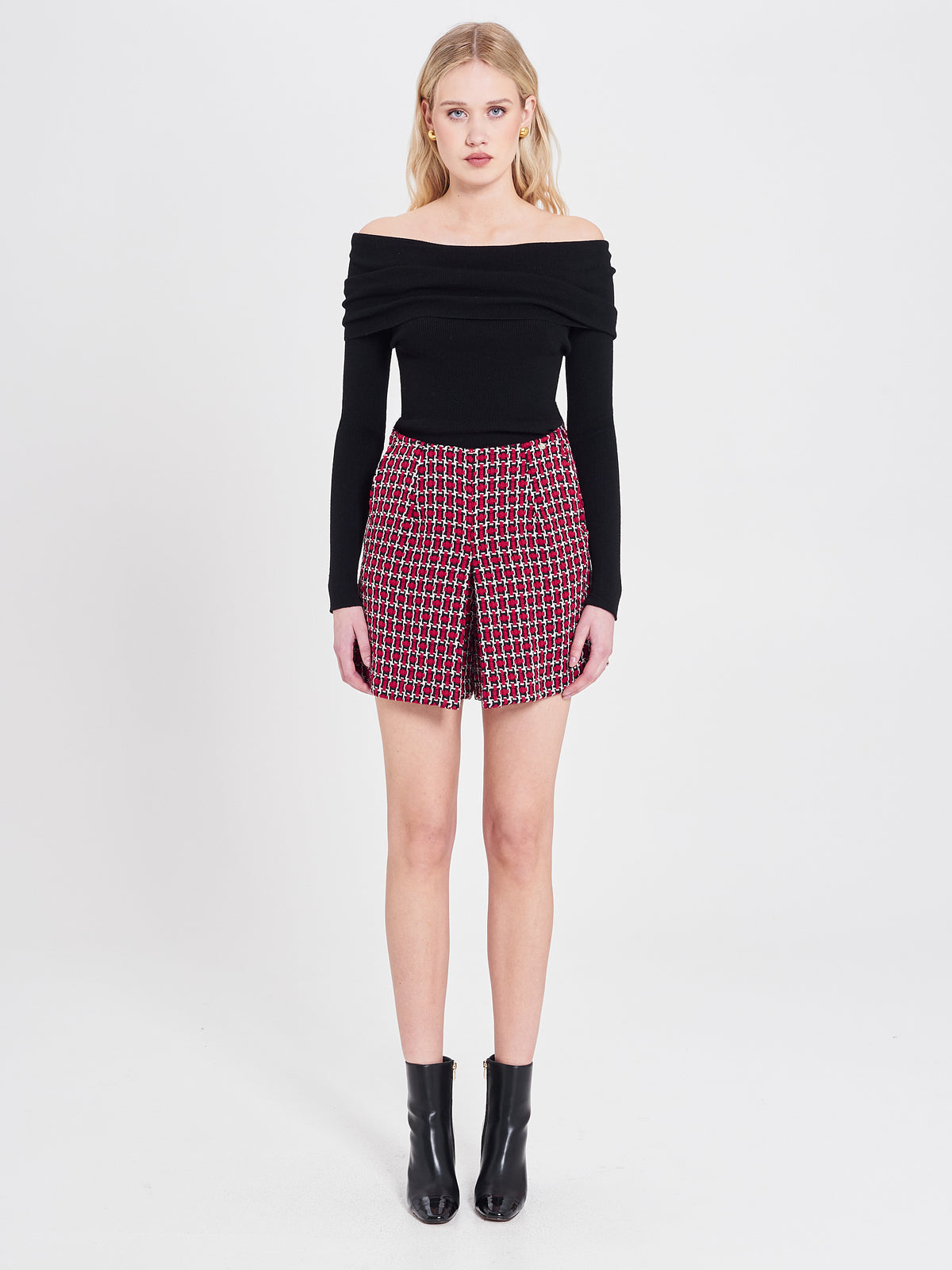 Holiday Tweed Skort