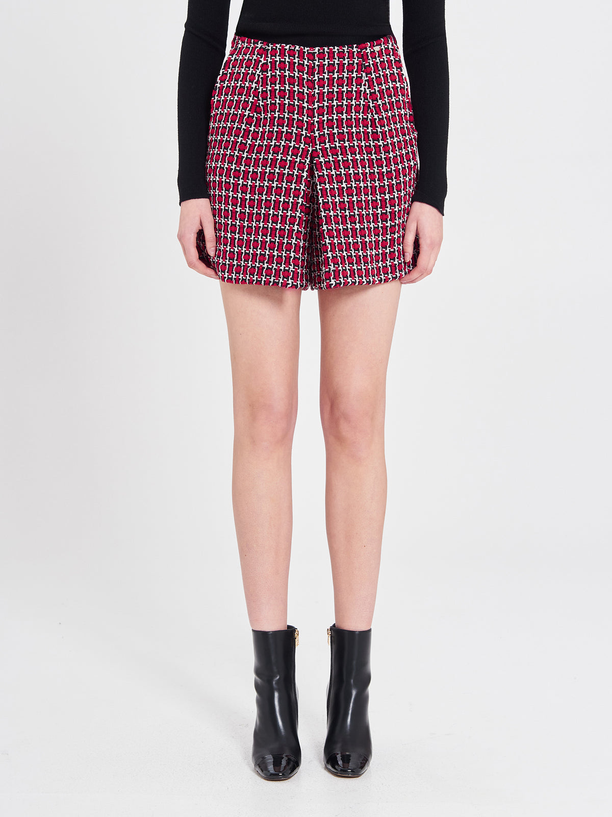 Jupe-short en tweed pour les fêtes