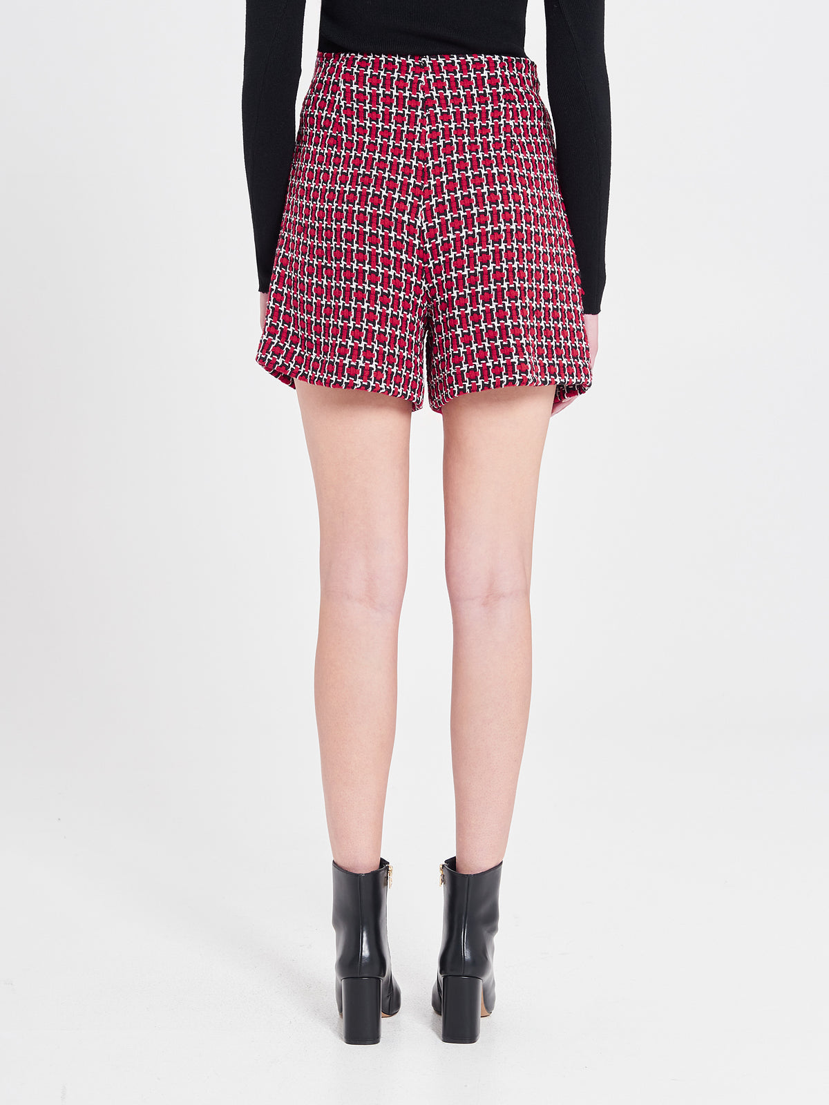 Jupe-short en tweed pour les fêtes