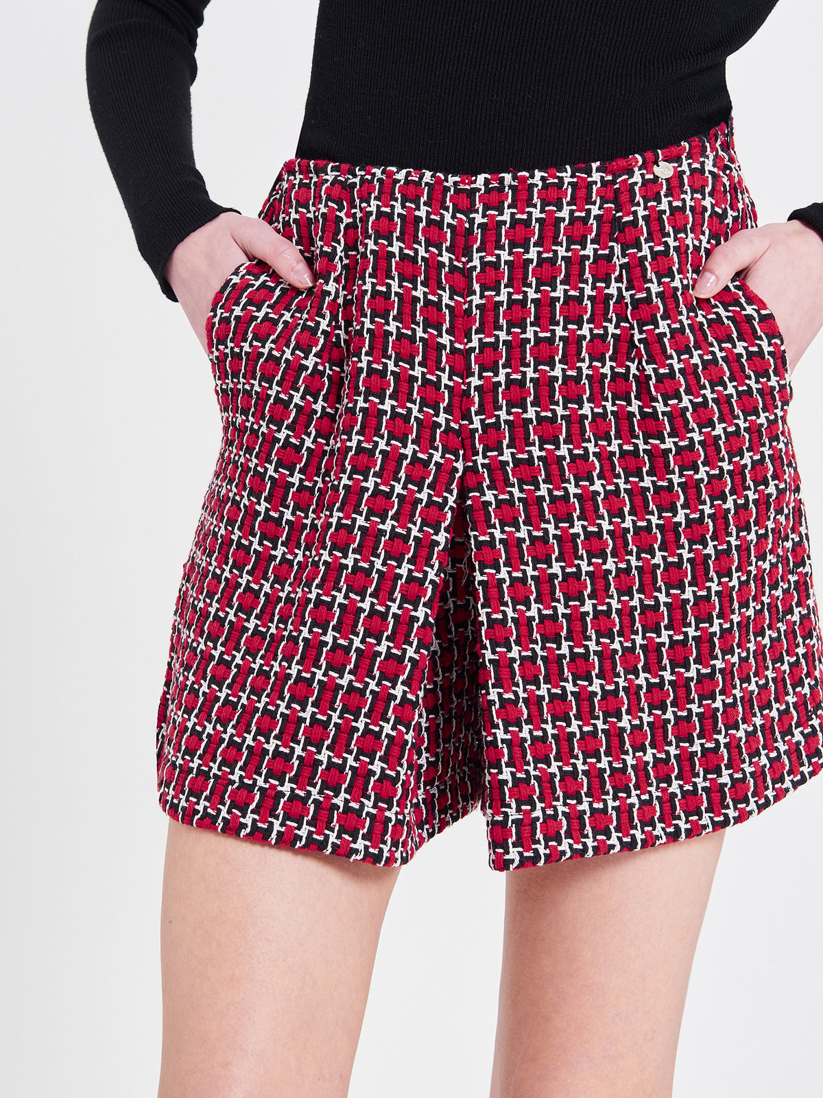 Jupe-short en tweed pour les fêtes