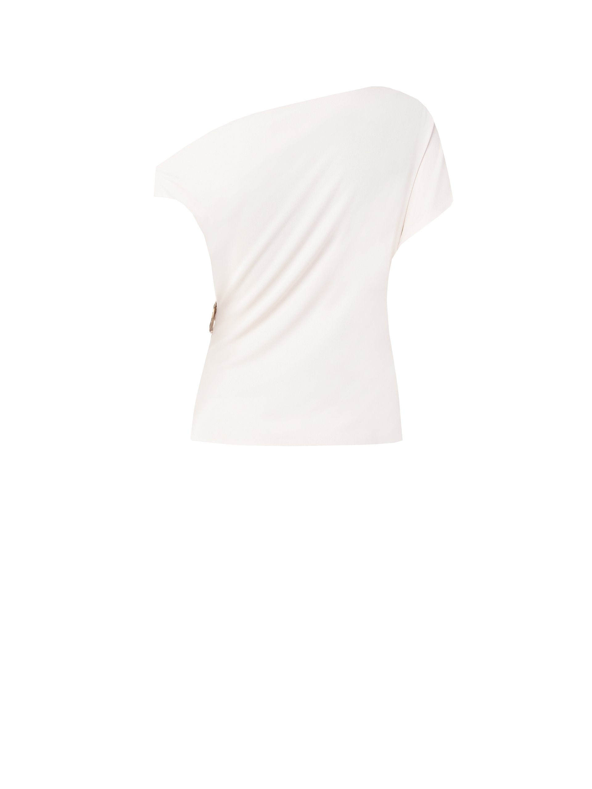 Knitted Fitted Top with Buckle Detail