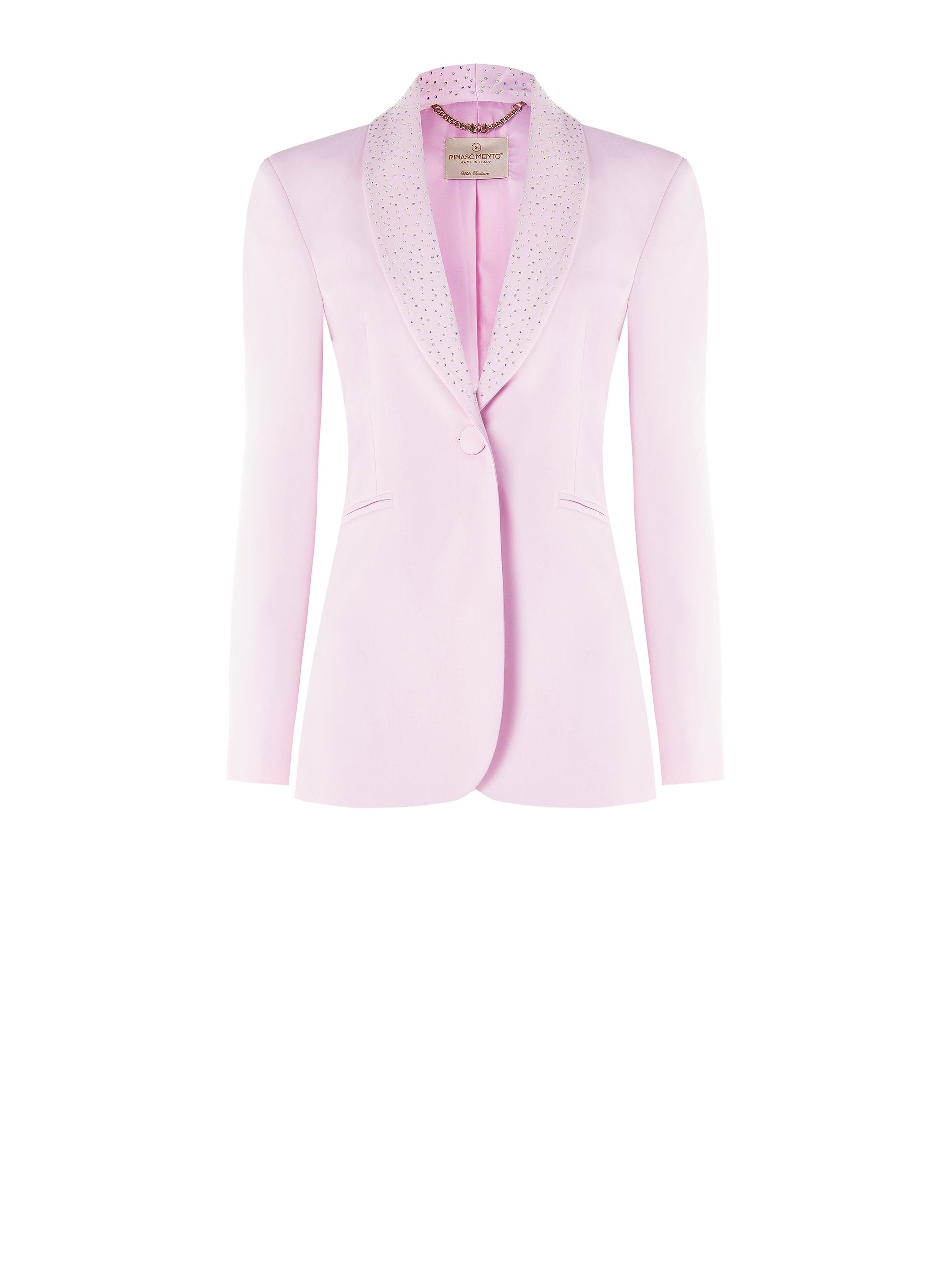 Fitted Blazer with Rhinestones