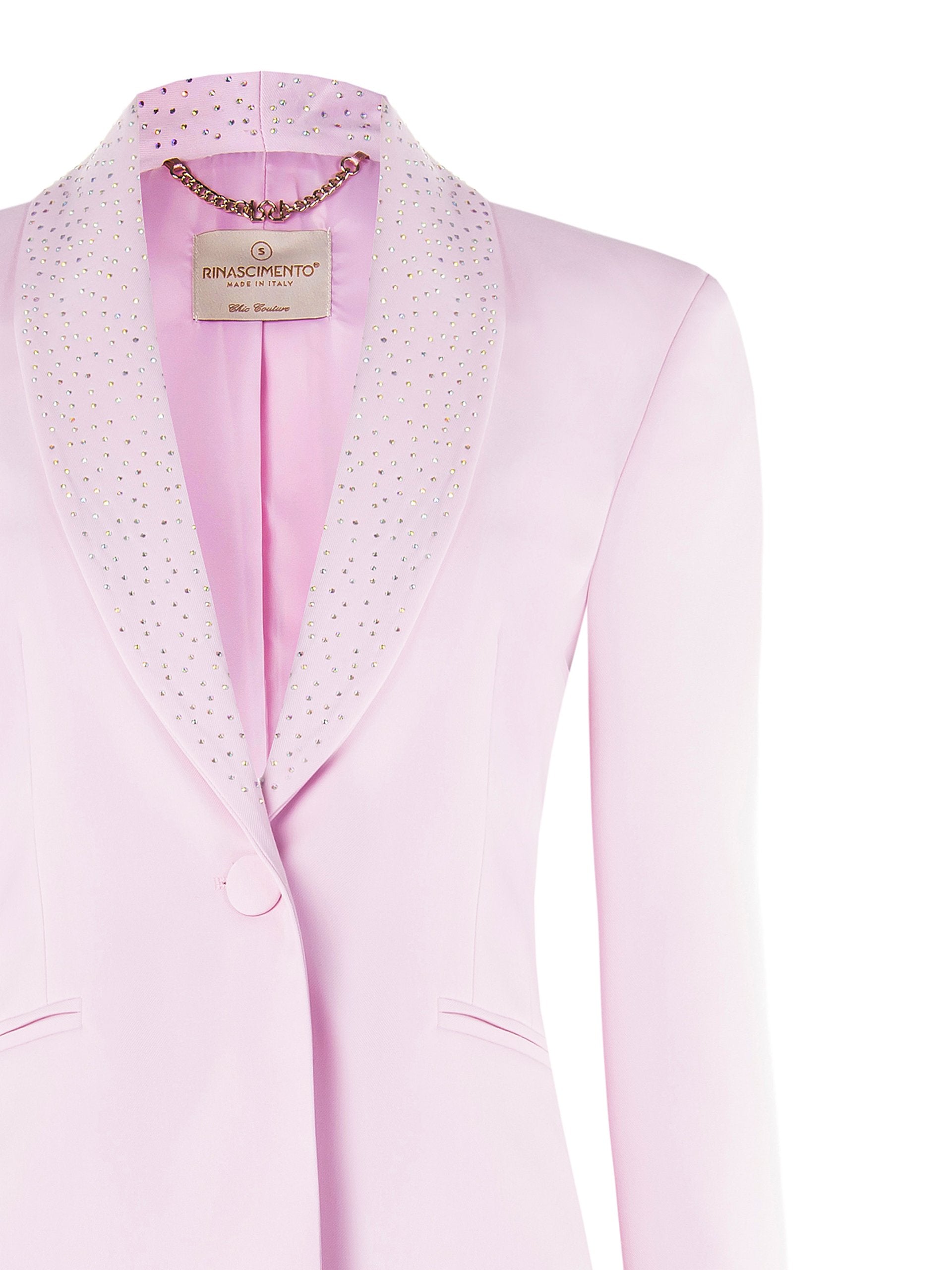 Fitted Blazer with Rhinestones