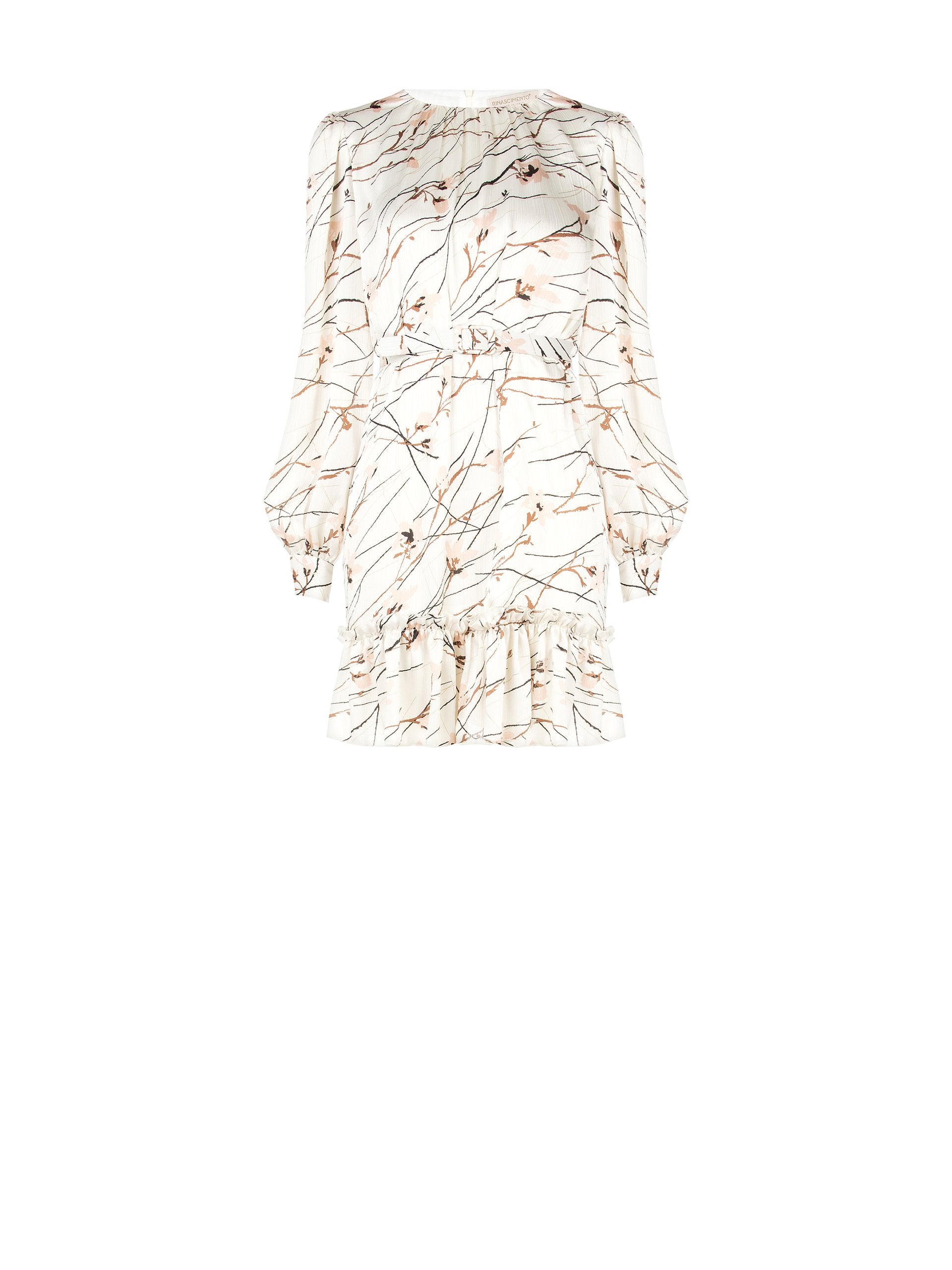 Belted A-line Dress