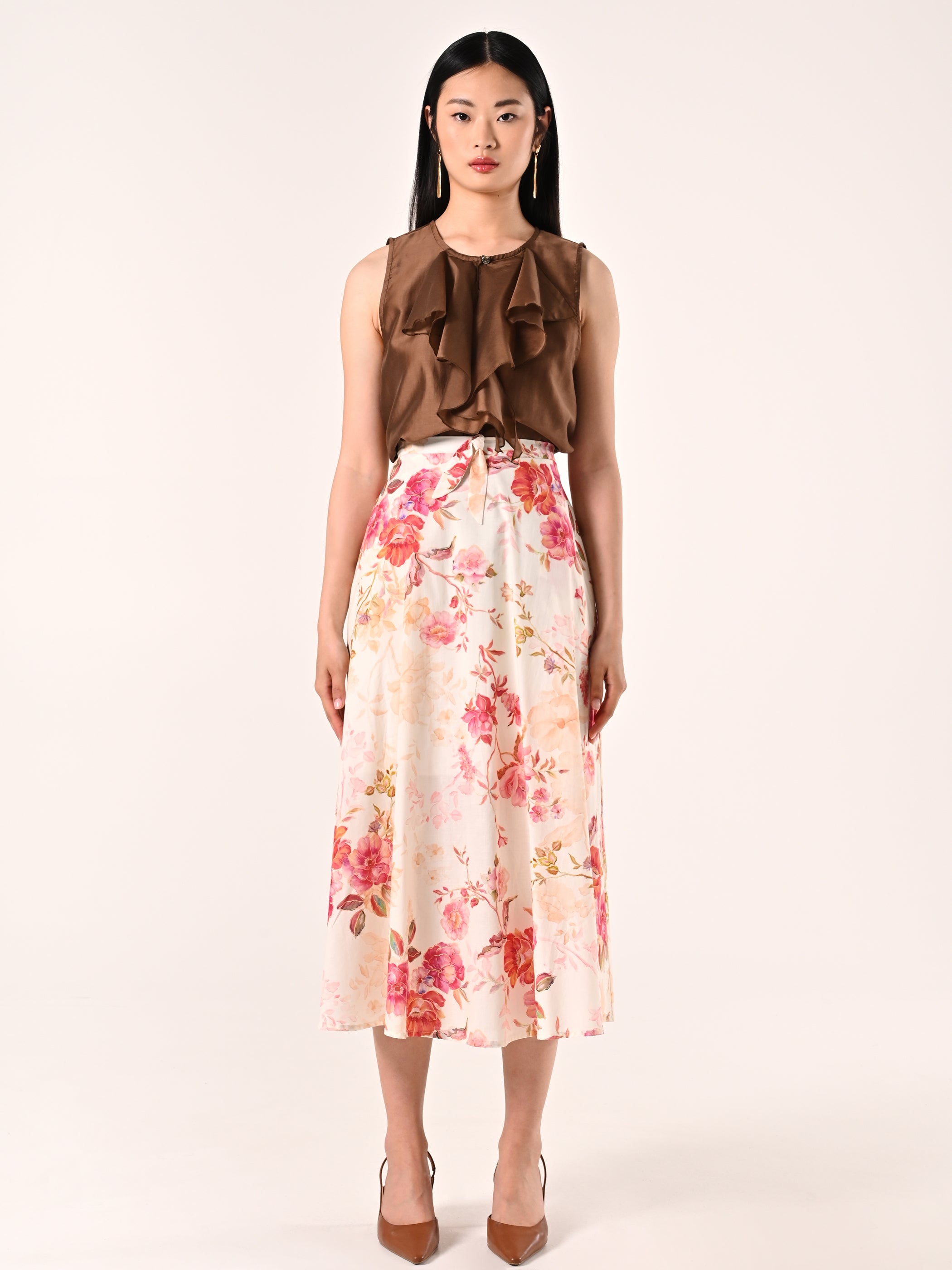 Ruffled Detail Blouse
