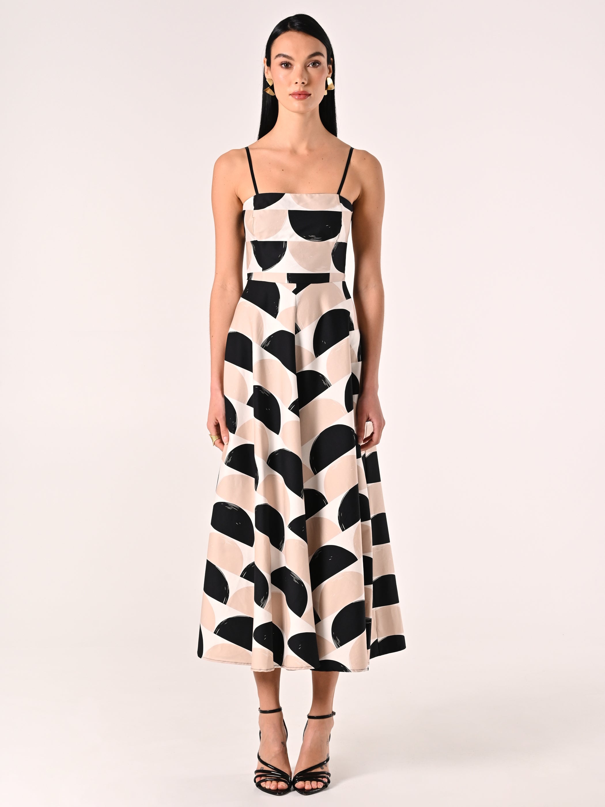 Printed Midi Dress