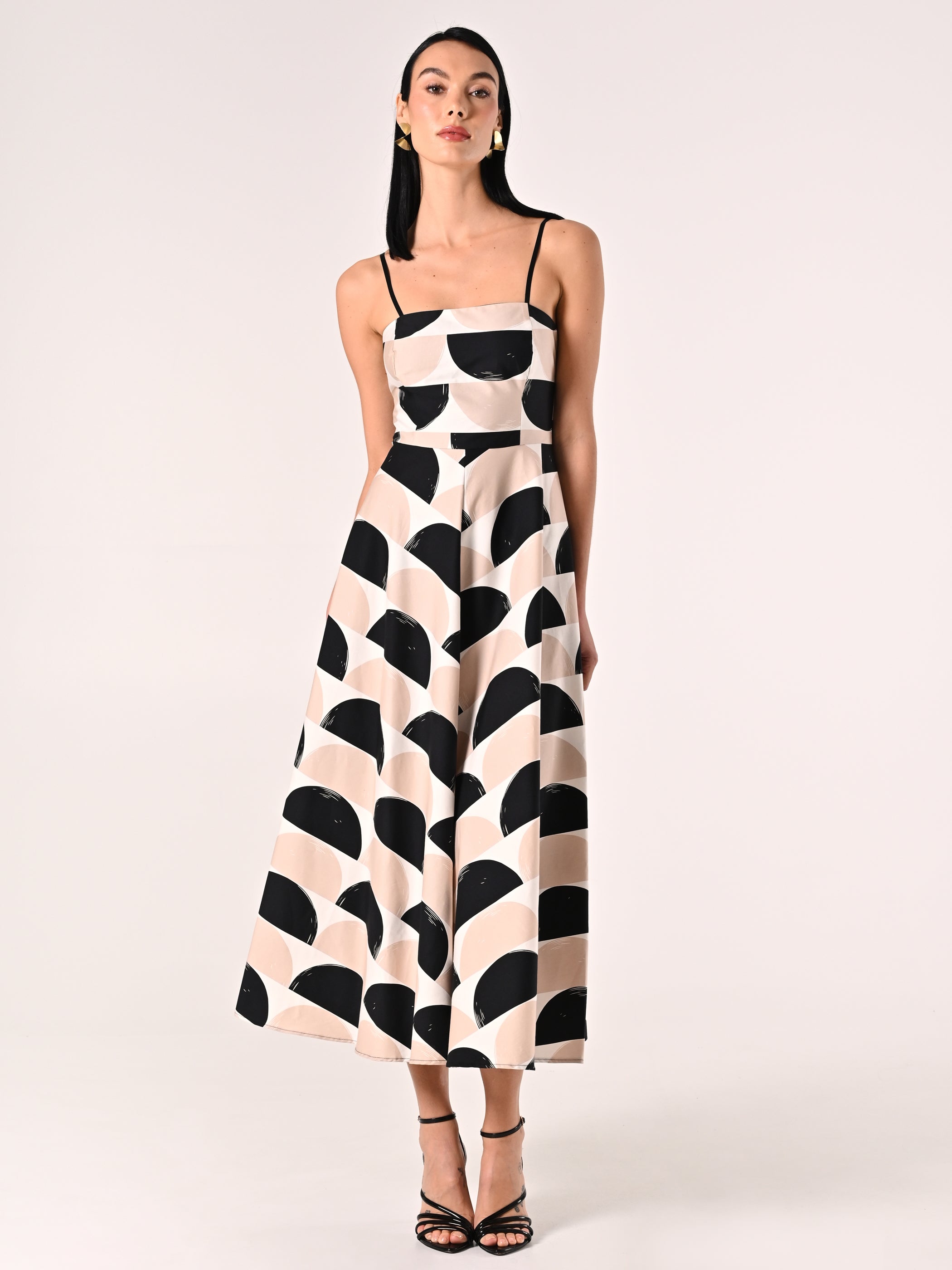 Printed Midi Dress